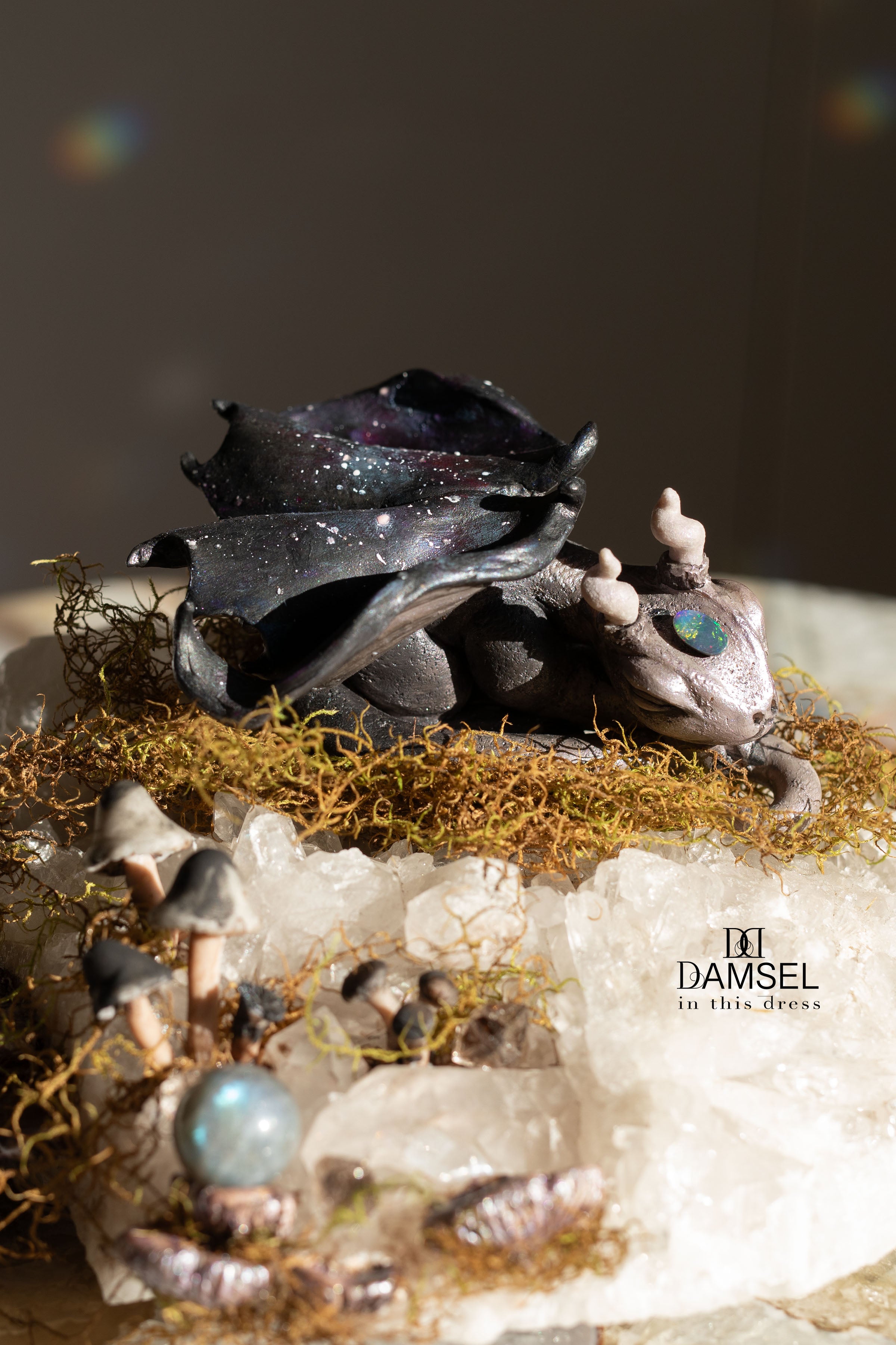 Astraeus Baby Galaxy Dragon & Crystal & Moss Bed