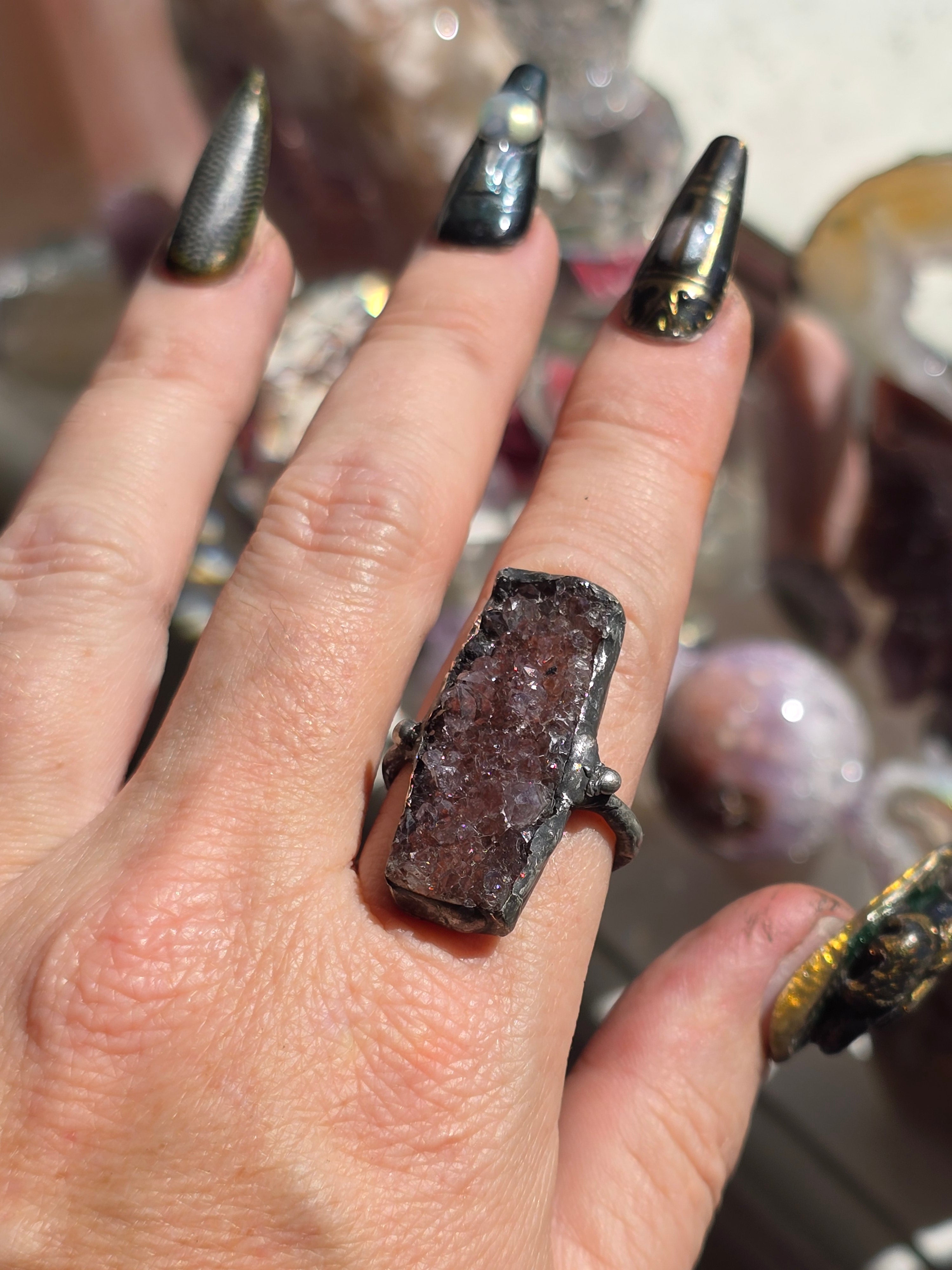 Crystal Druzy Ring