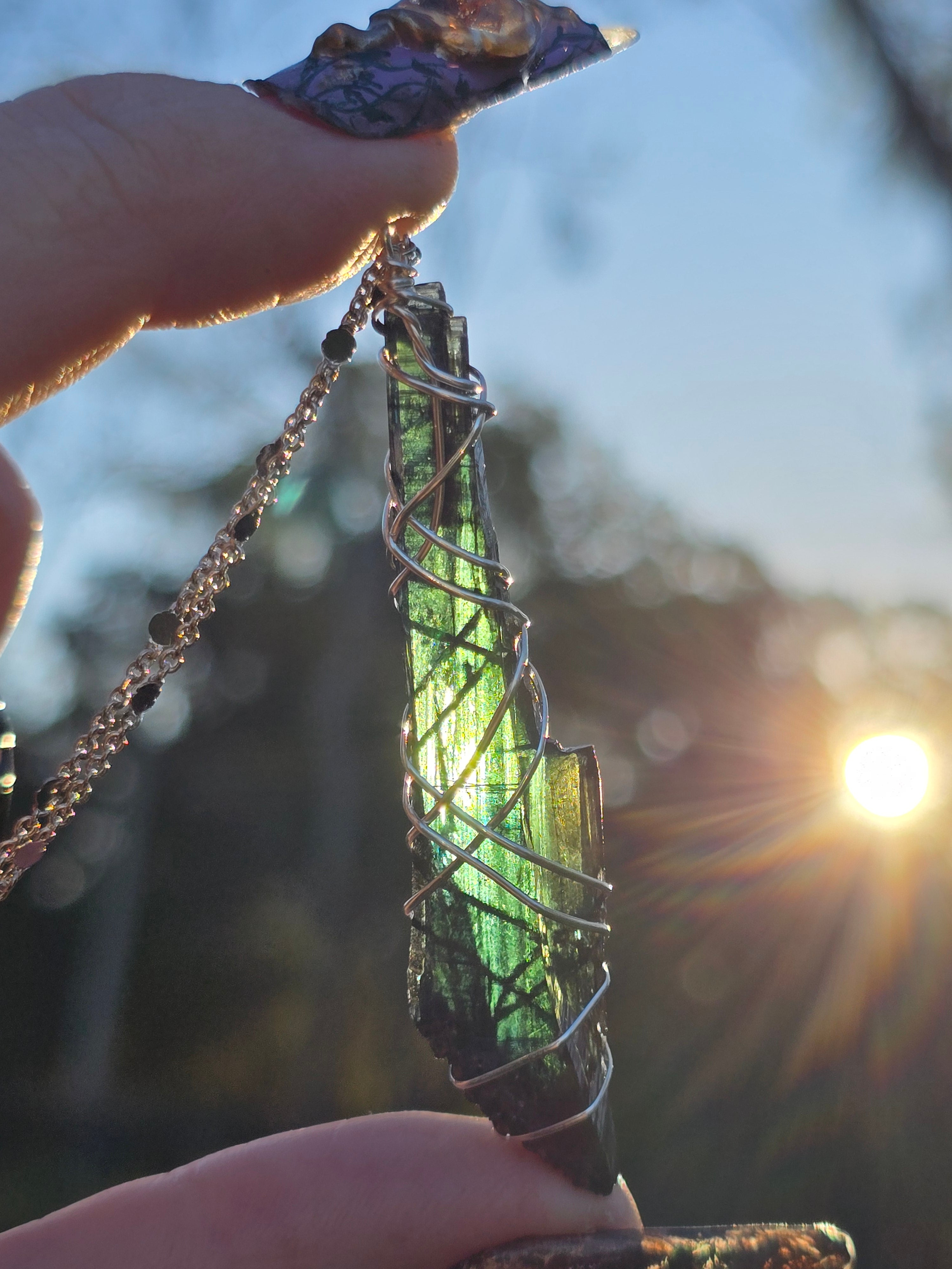 Vivianite Necklace #3