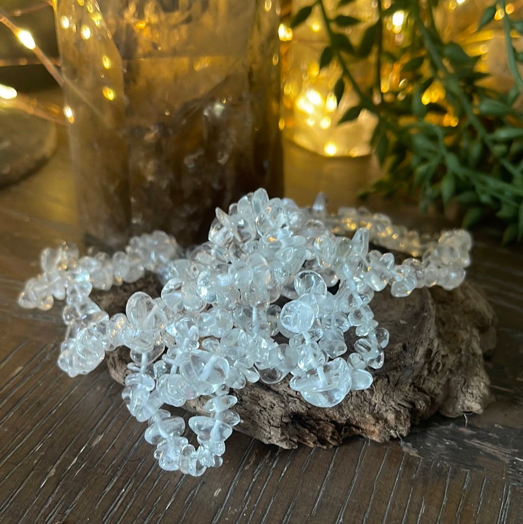 Quartz Semi-Precious Chip Bracelet