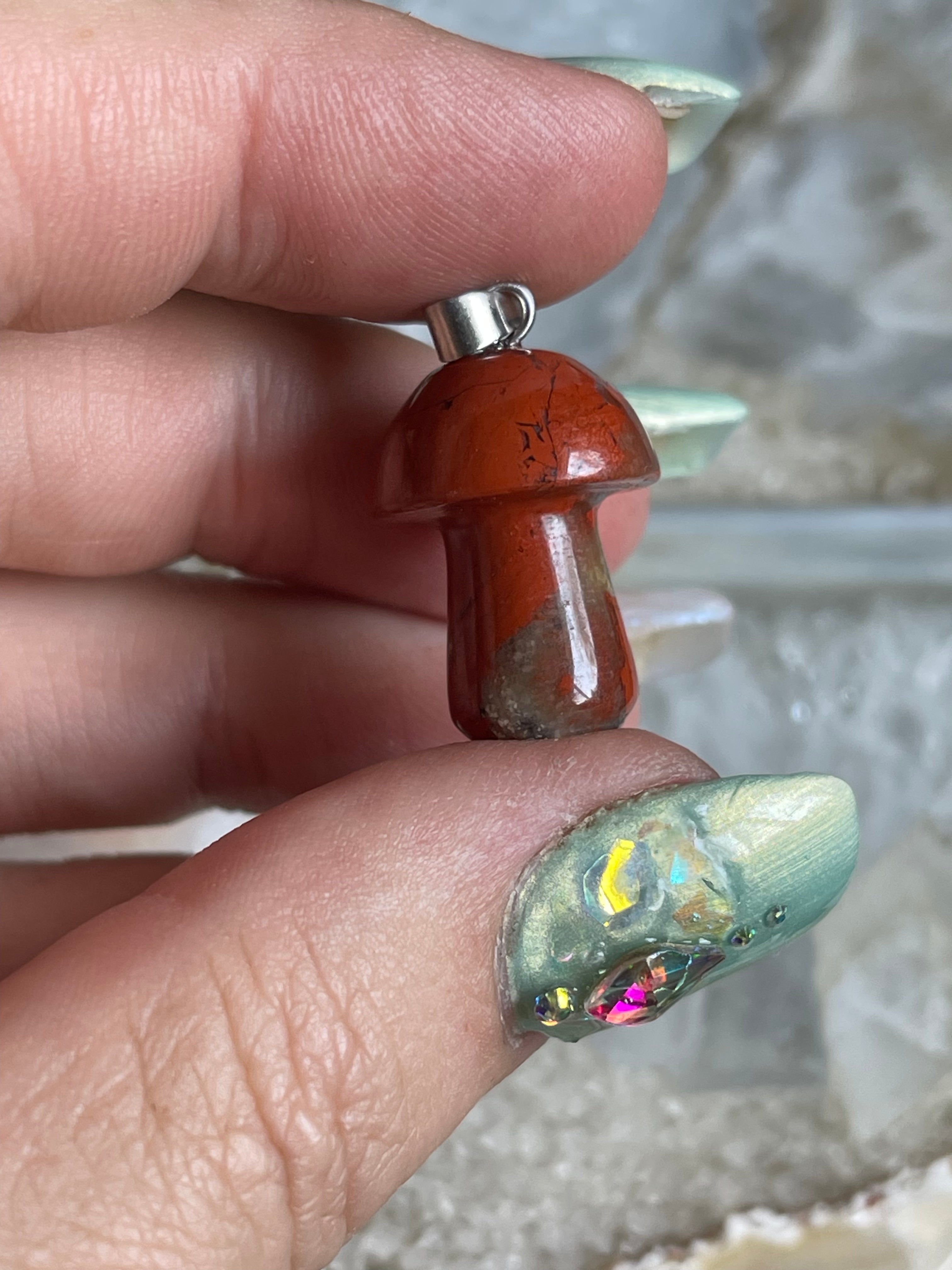 Mini Mushroom Necklace | Multiple Stones Available