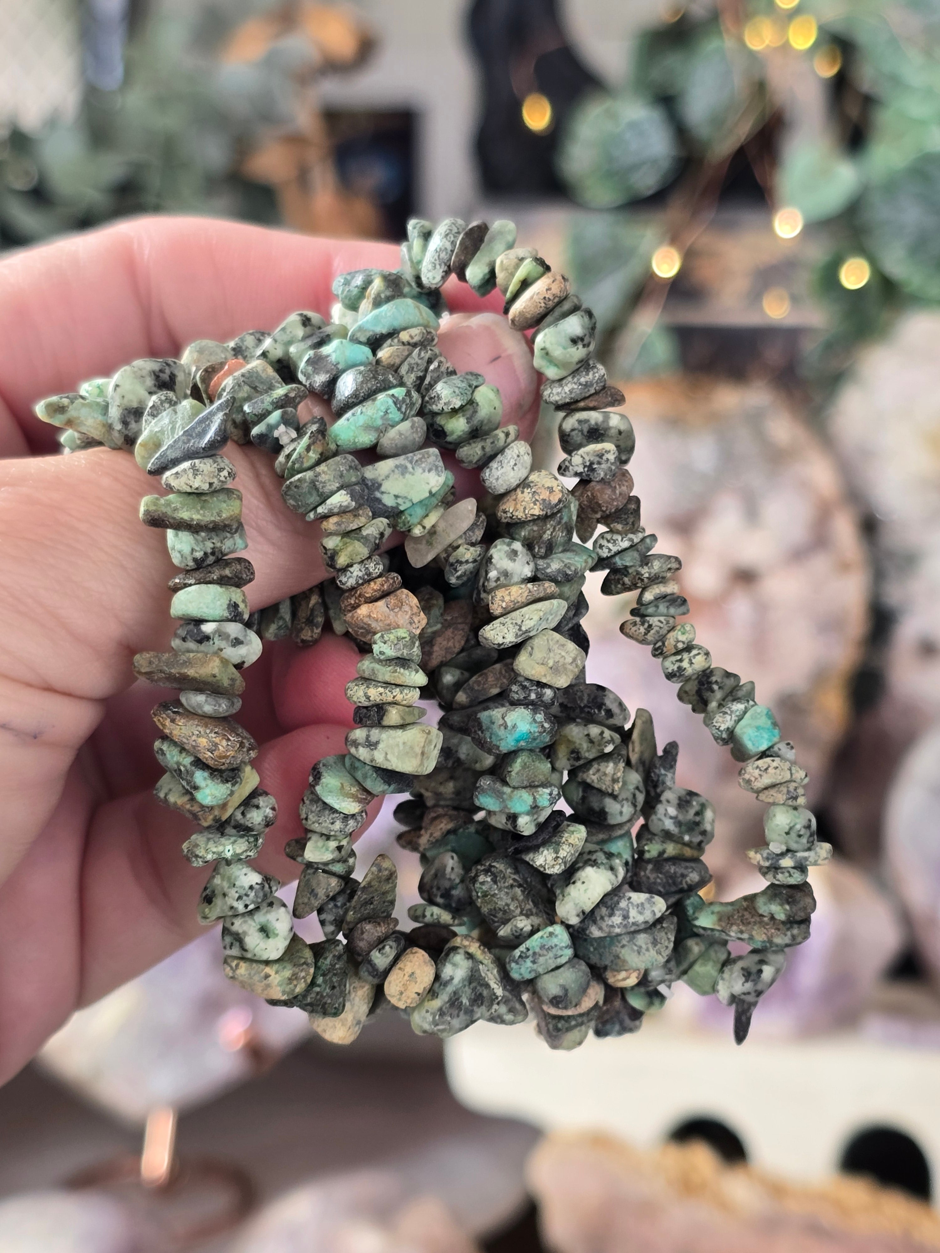 Rare Semi-Precious Chip Bracelets