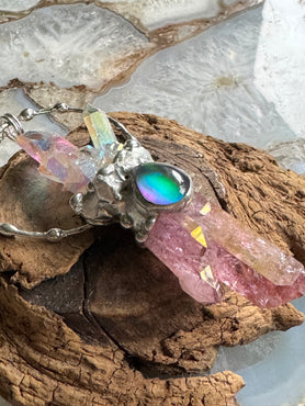 Aura Crystal & Aura Opal Necklace