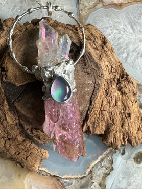 Aura Crystal & Aura Opal Necklace