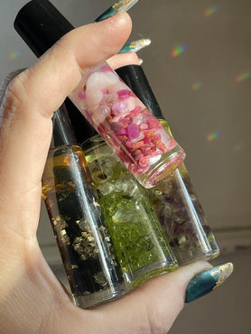 Crystal Fragrance & Essential Oil Blend Rollers | Vegan Friendly