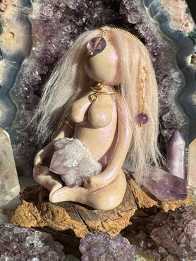 Crystal Keeper With Gold Accents