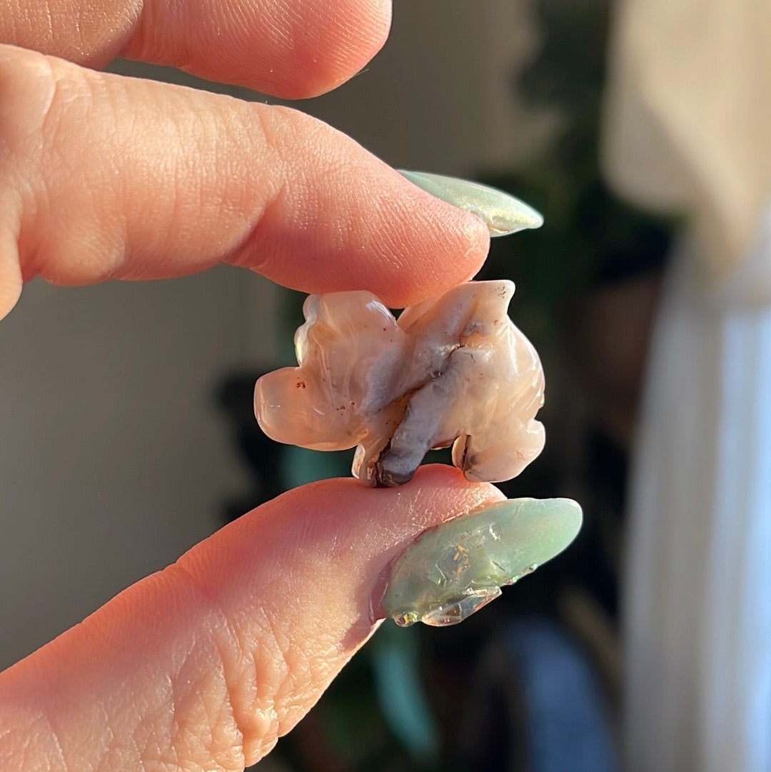 Mini Flying Pig Carving | Different Stones Available