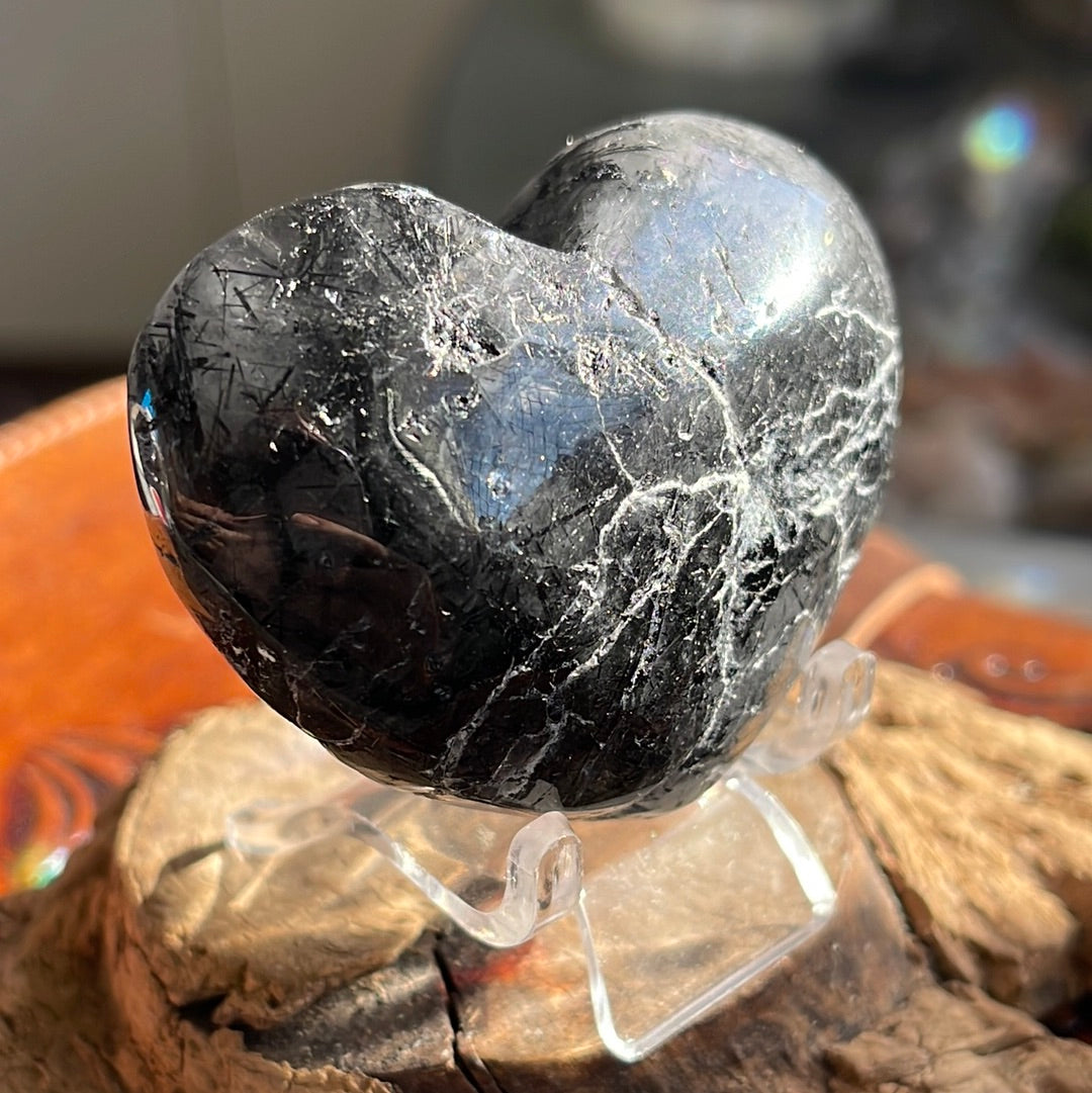 Black Tourmaline Heart Carving