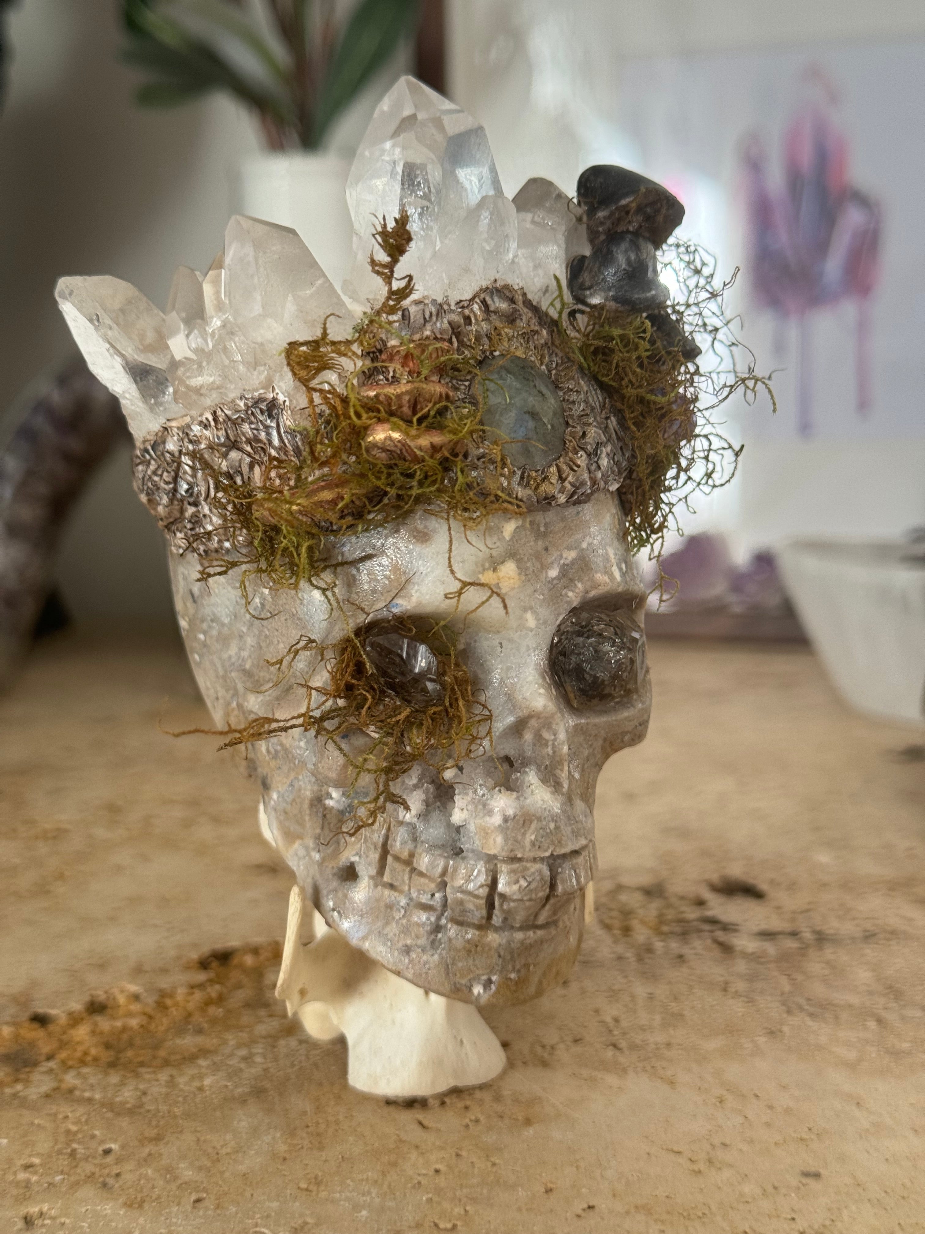 King of the Forest | Hand sculpted Sphalerite Skull