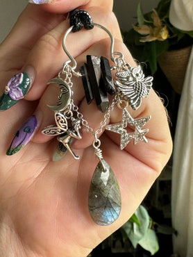 Fairy Charm Necklace | Labradorite & Silver
