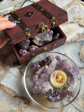 Amethyst Treasure Chest Mystery Scoop | Australia | Crystal Collection | Gift Set