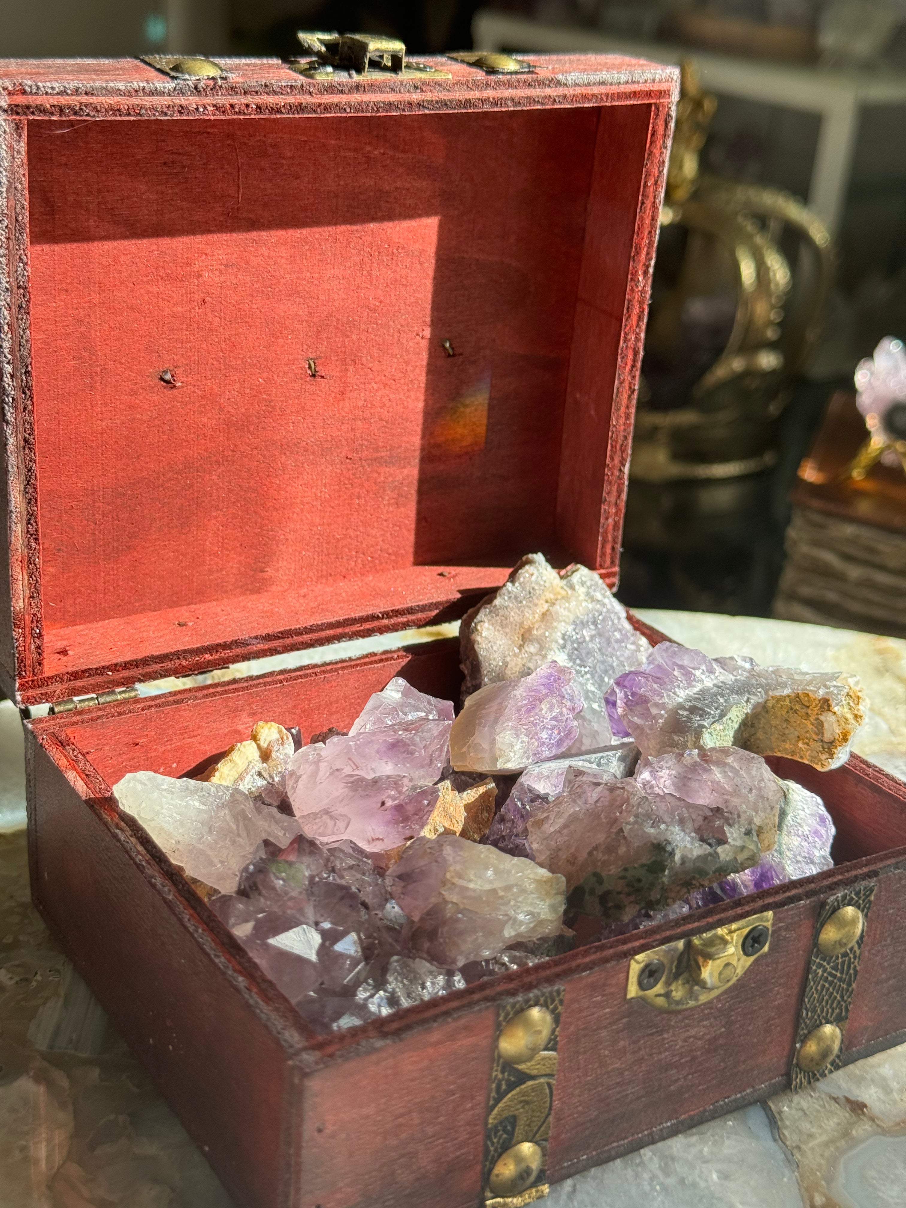 Amethyst Treasure Chest Mystery Scoop | Australia | Crystal Collection | Gift Set