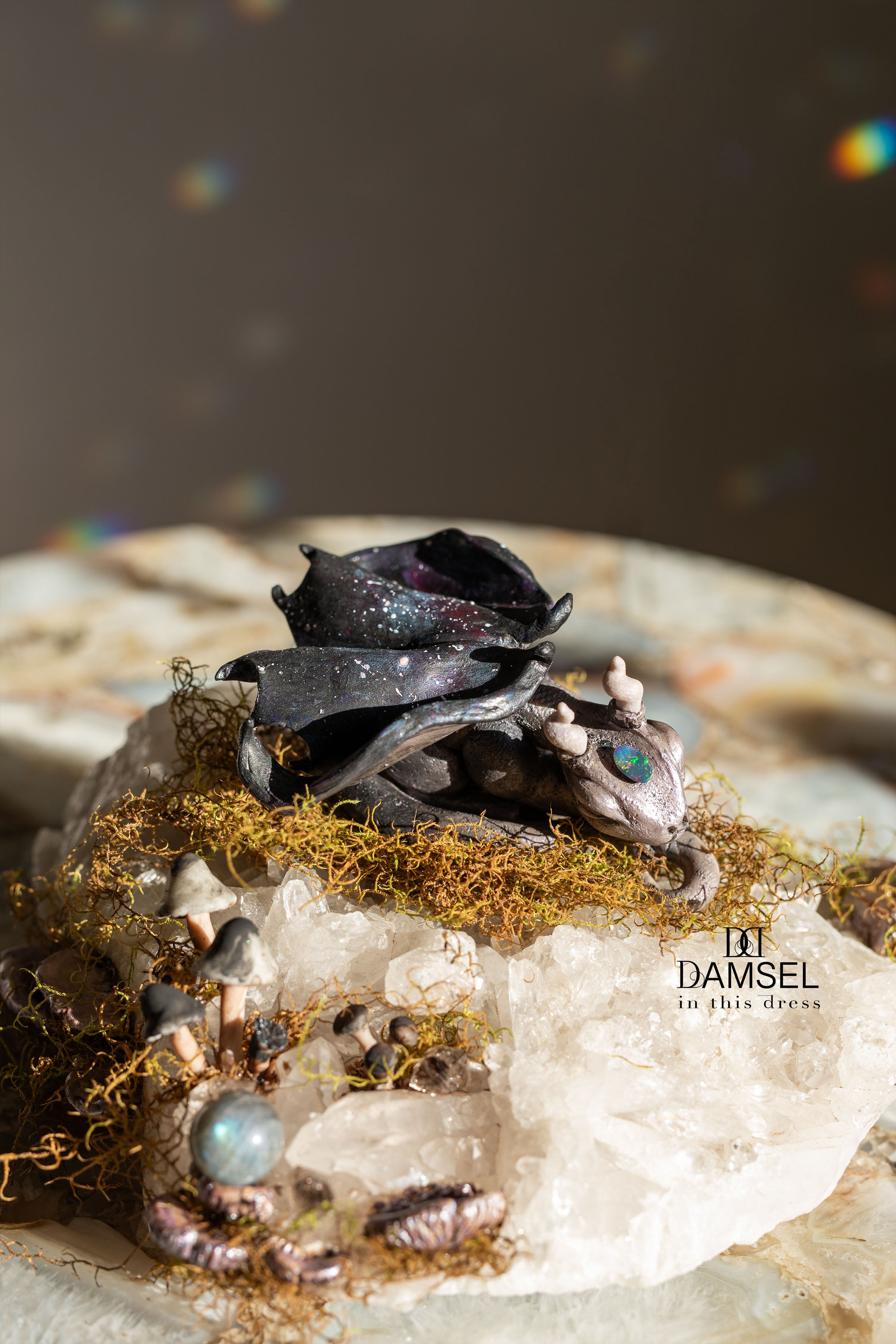 Astraeus Baby Galaxy Dragon & Crystal & Moss Bed