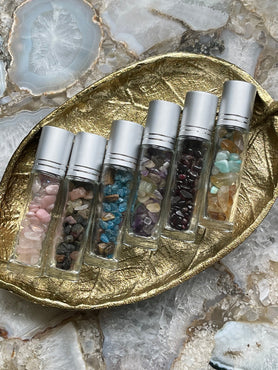 Crystal Fragrance & Scented Oil Blend Rollers | Vegan Friendly