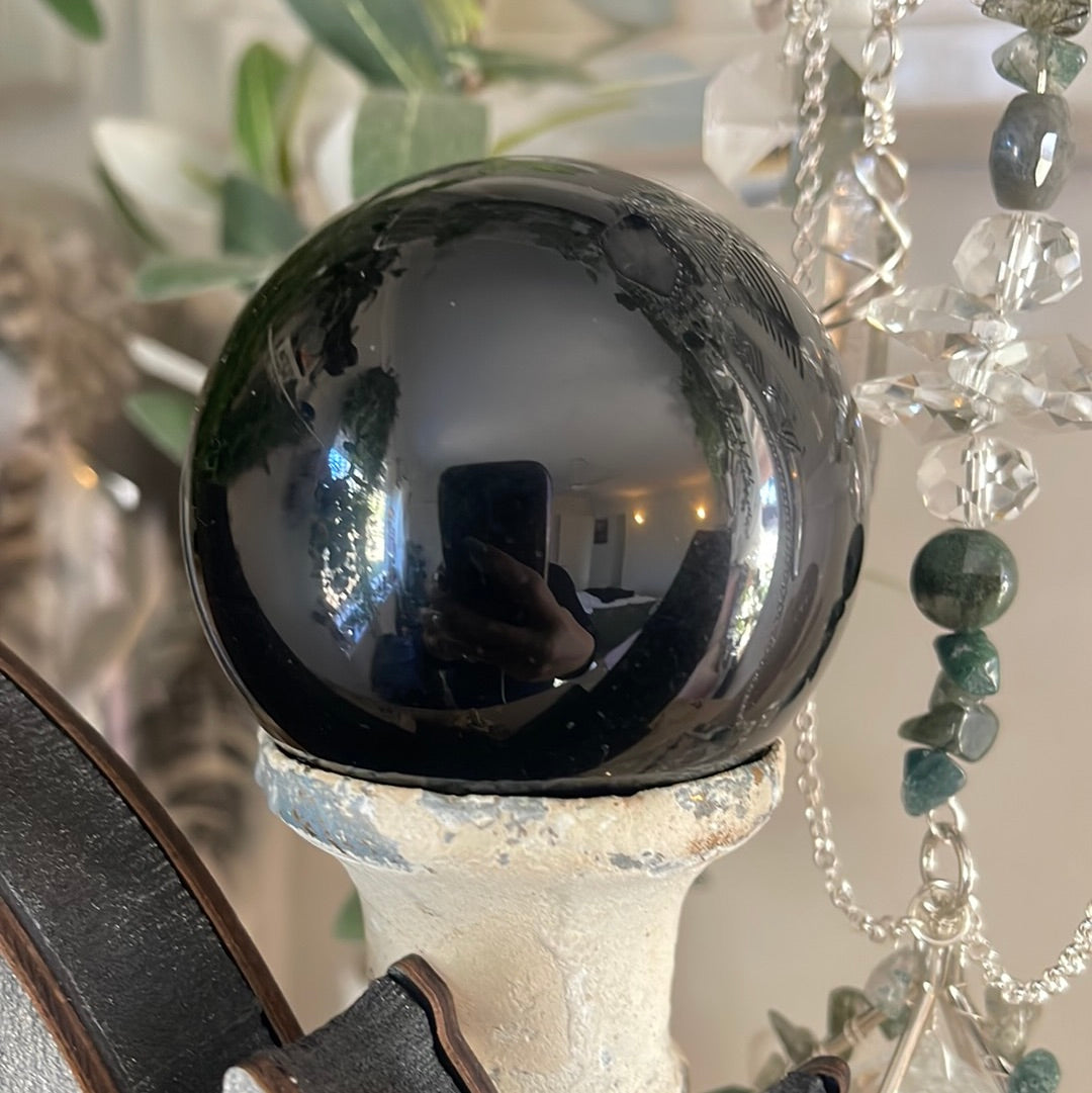 Black Obsidian Sphere | Crystal Sphere