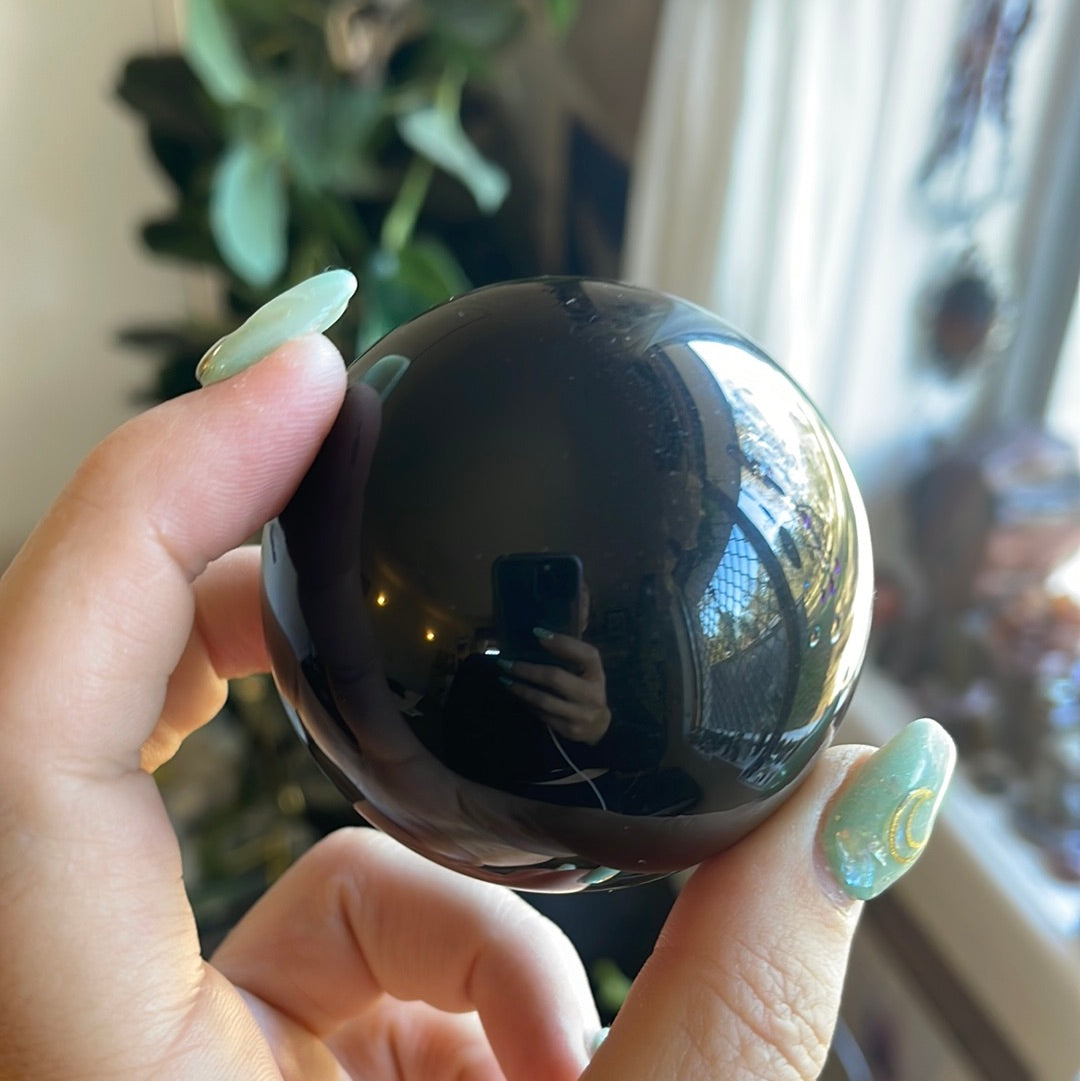 Black Obsidian Sphere | Crystal Sphere