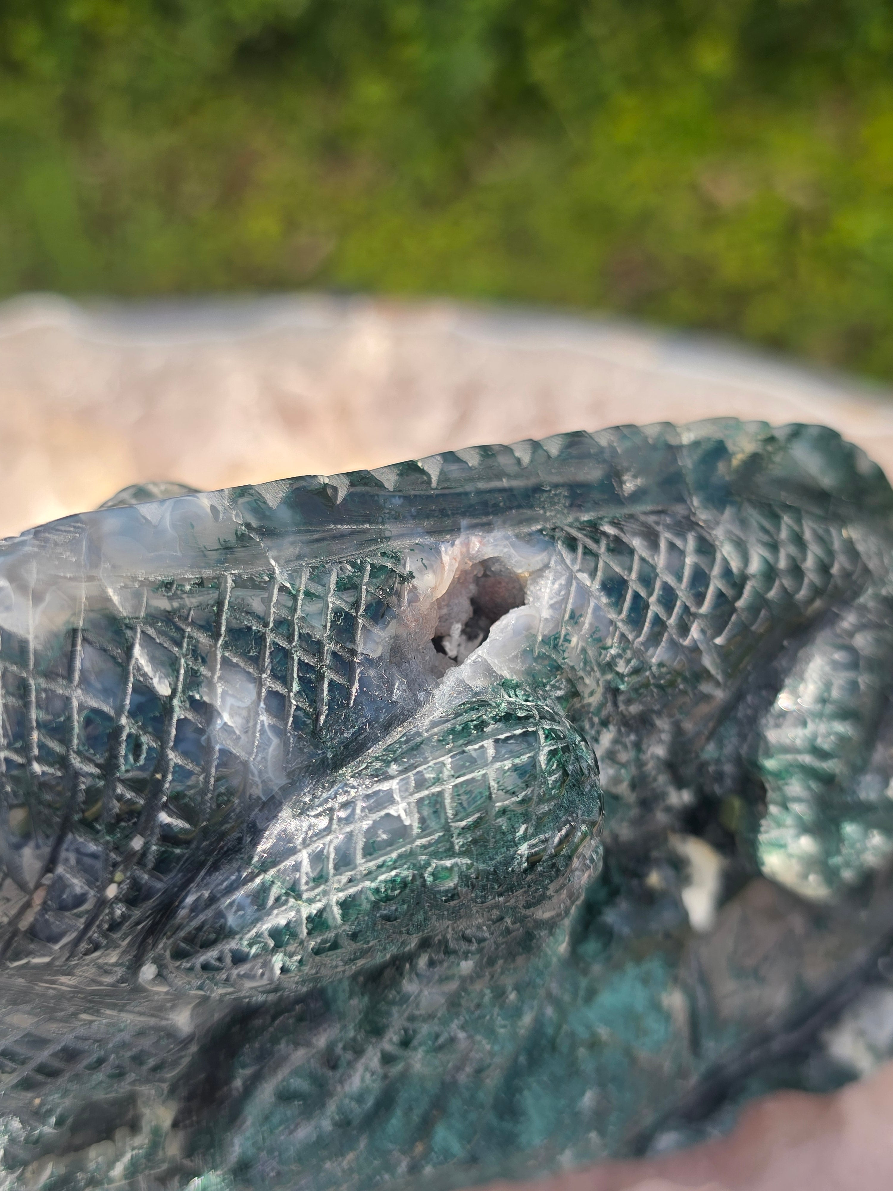 Moss Agate Lizard #6