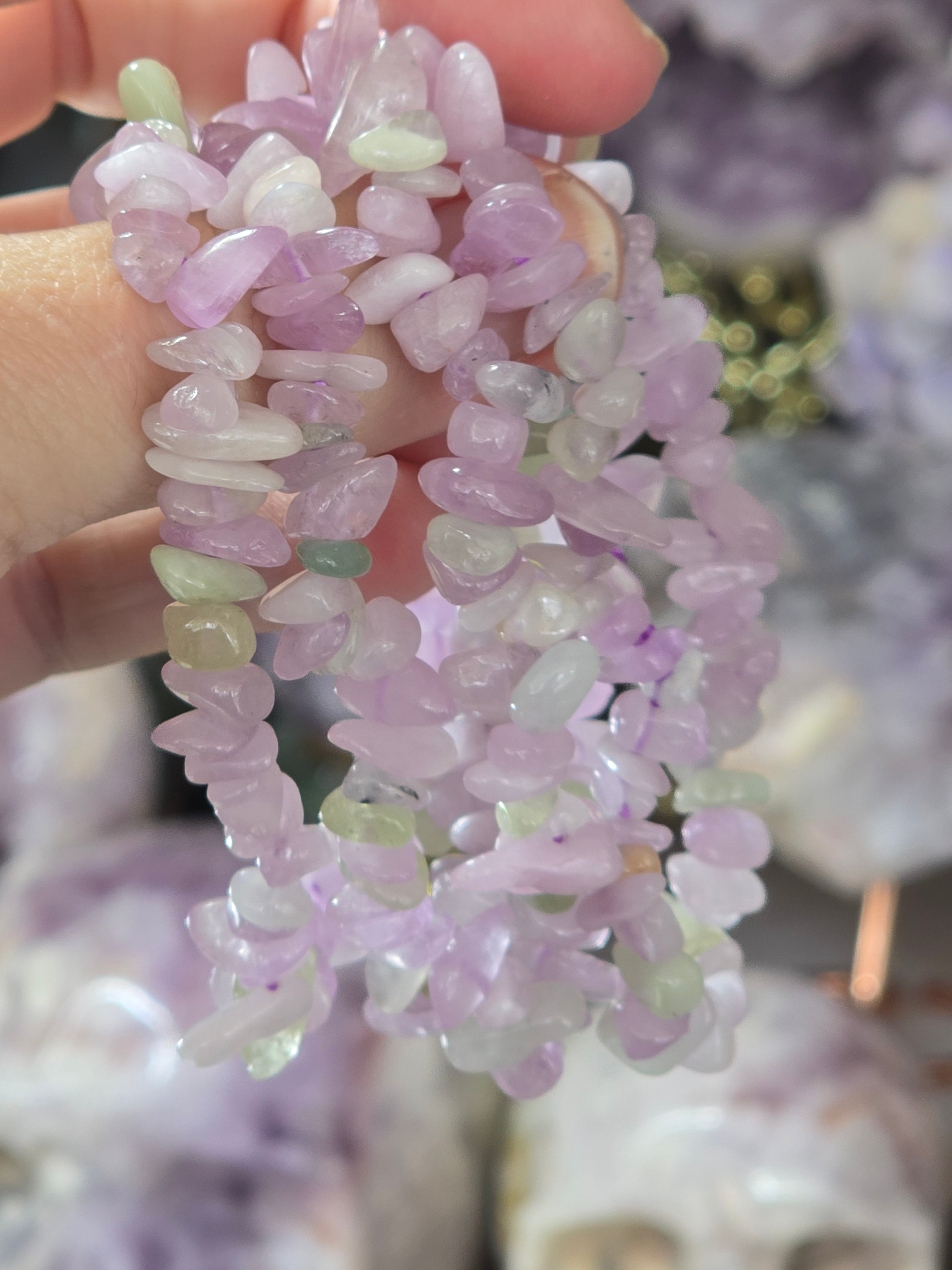 Rare Semi-Precious Chip Bracelets