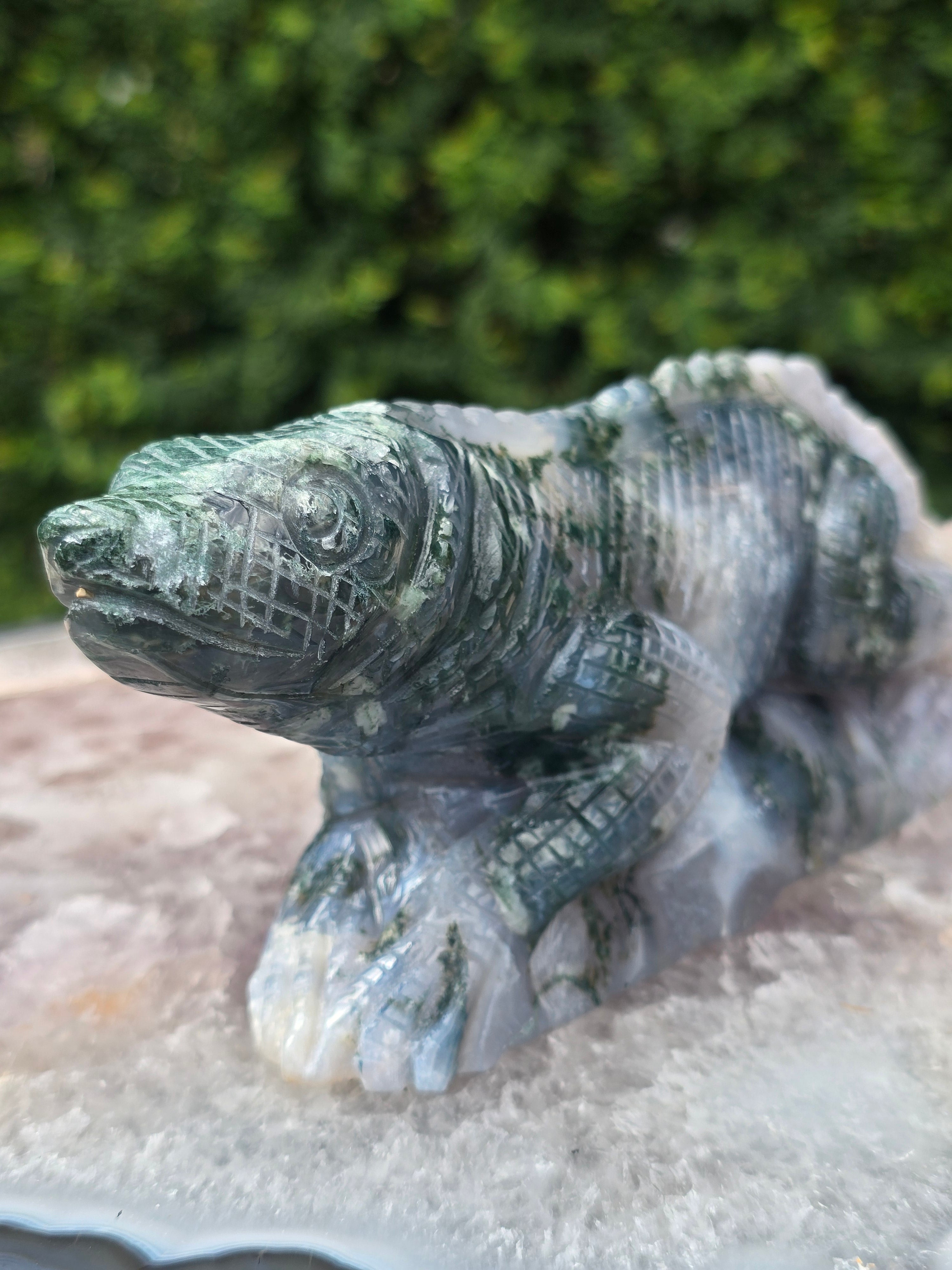 Moss Agate Lizard #8