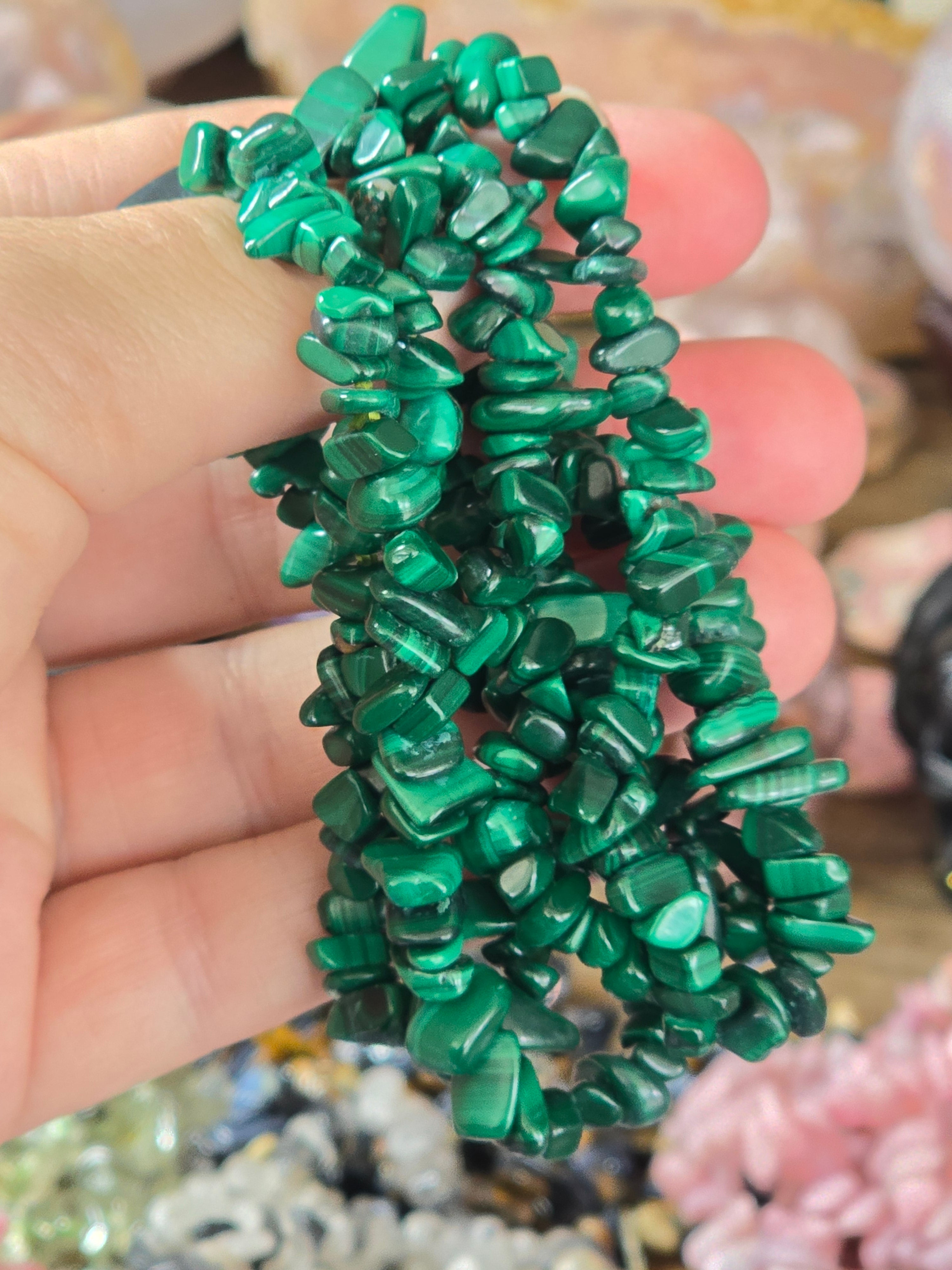 Rare Semi-Precious Chip Bracelets