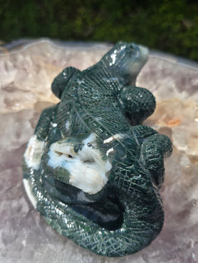 Moss Agate Lizard #13