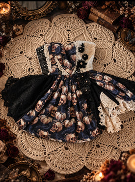The Raven's Requiem – One of a Kind Gothic Sweetheart Dress