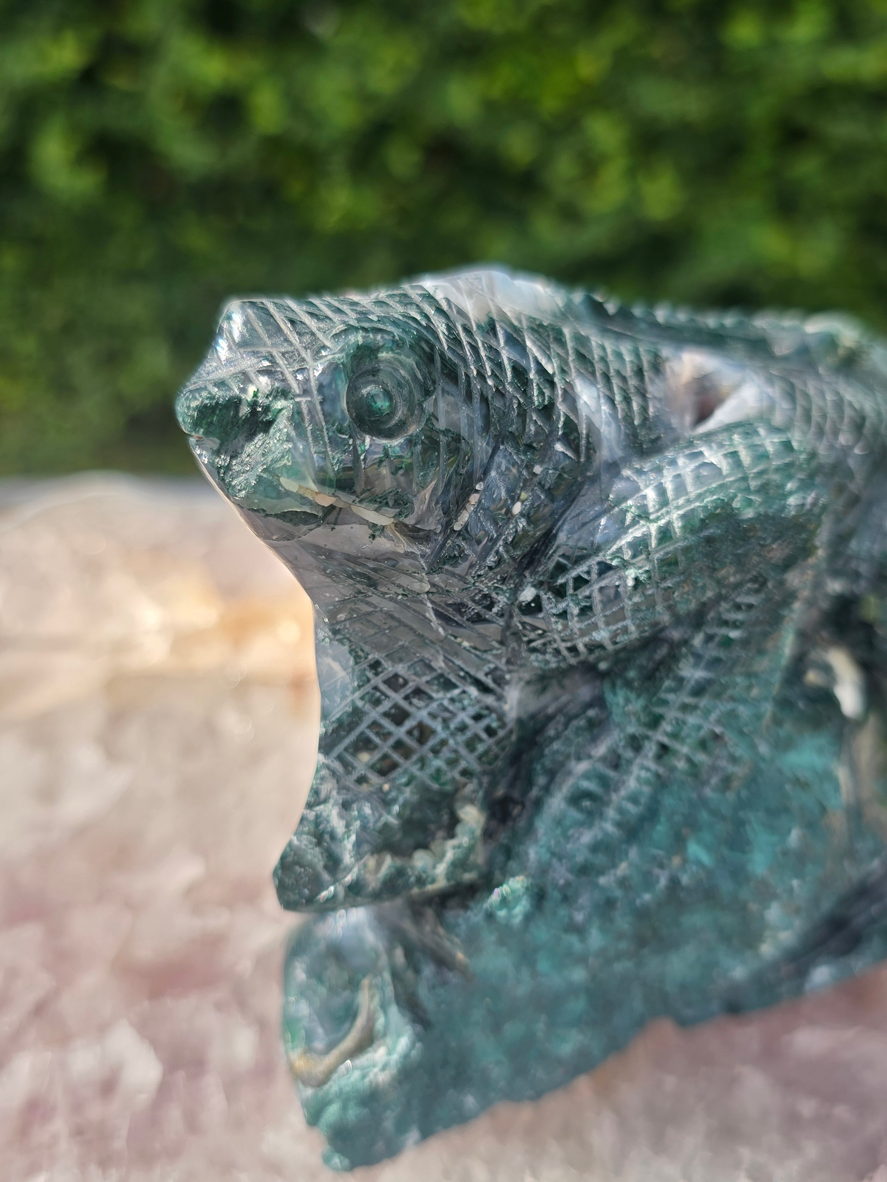 Moss Agate Lizard #6
