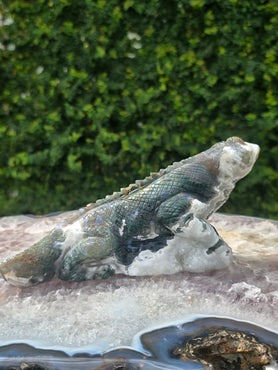 Moss Agate Lizard #9