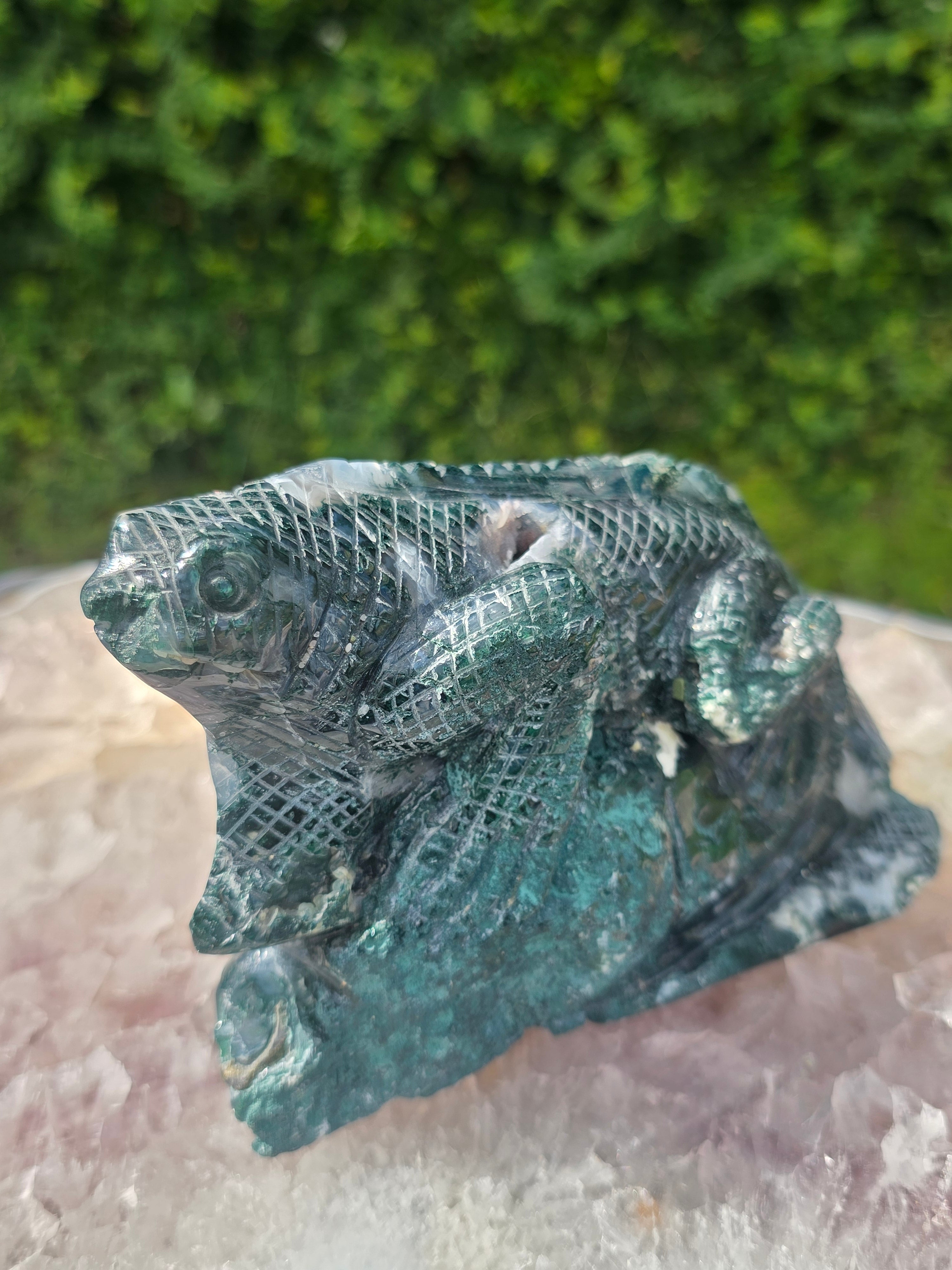 Moss Agate Lizard #6