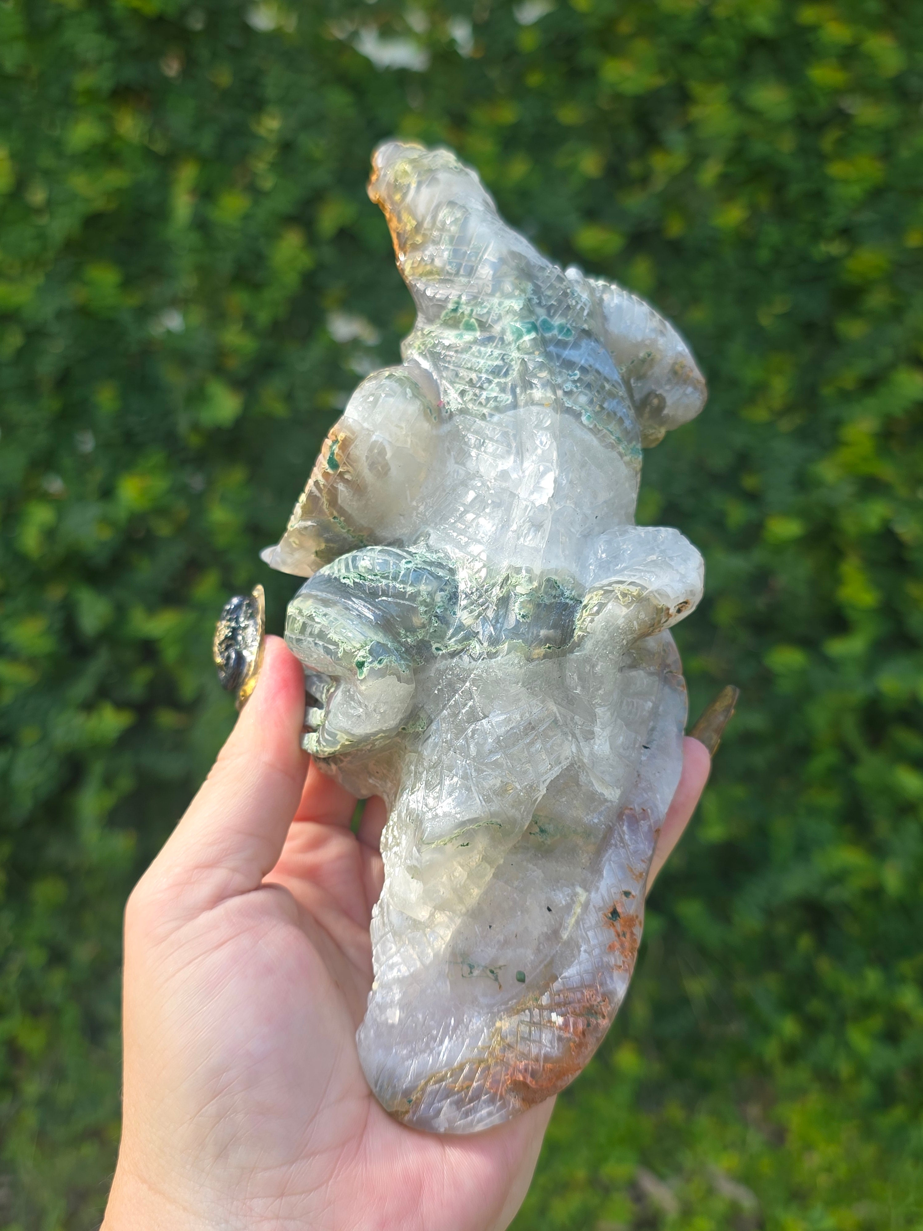 Moss Agate Lizard #1