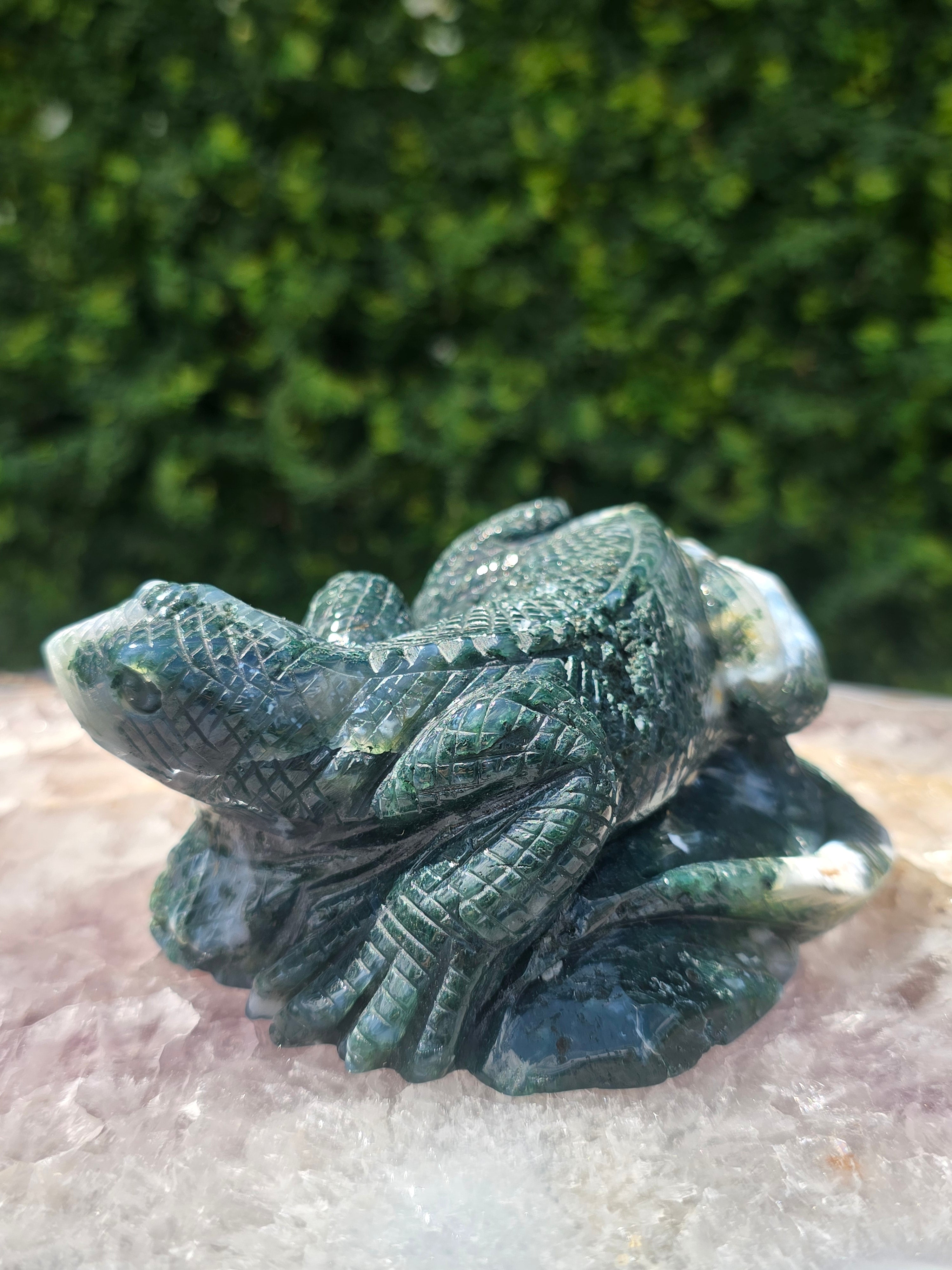 Moss Agate Lizard #13
