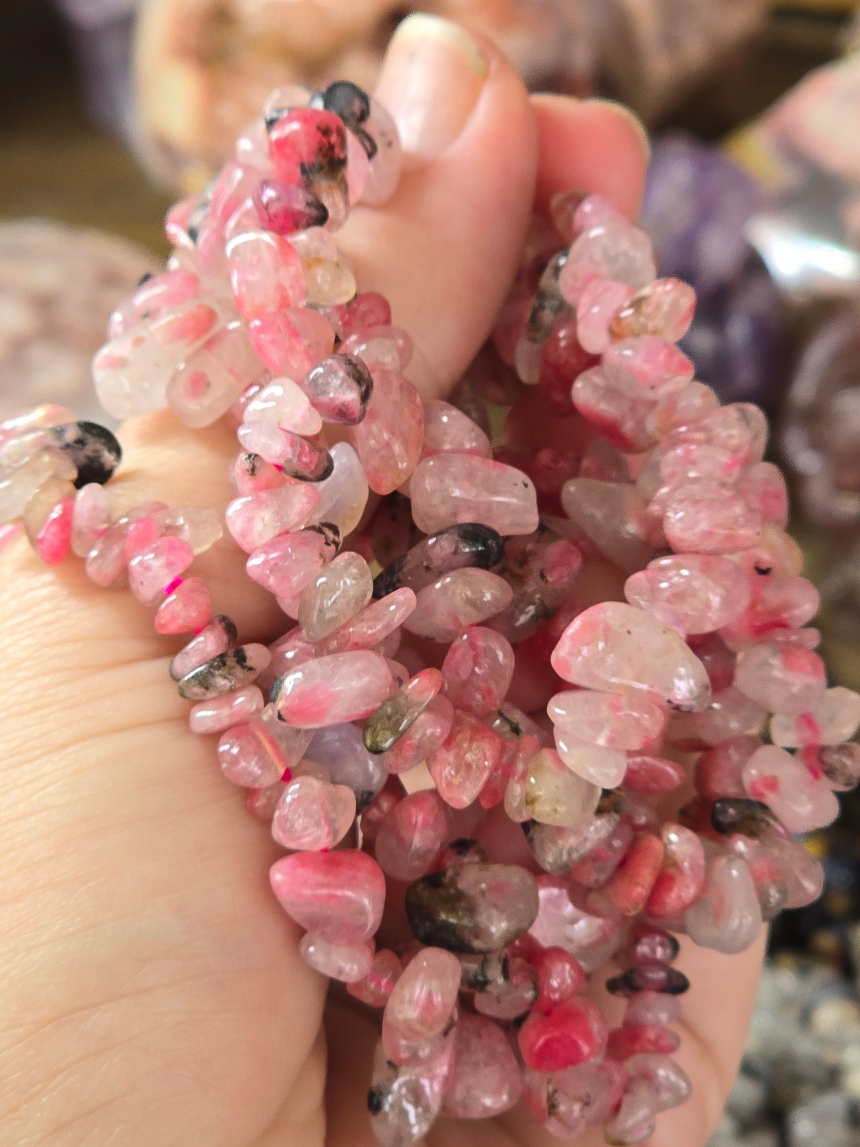 Rare Semi-Precious Chip Bracelets