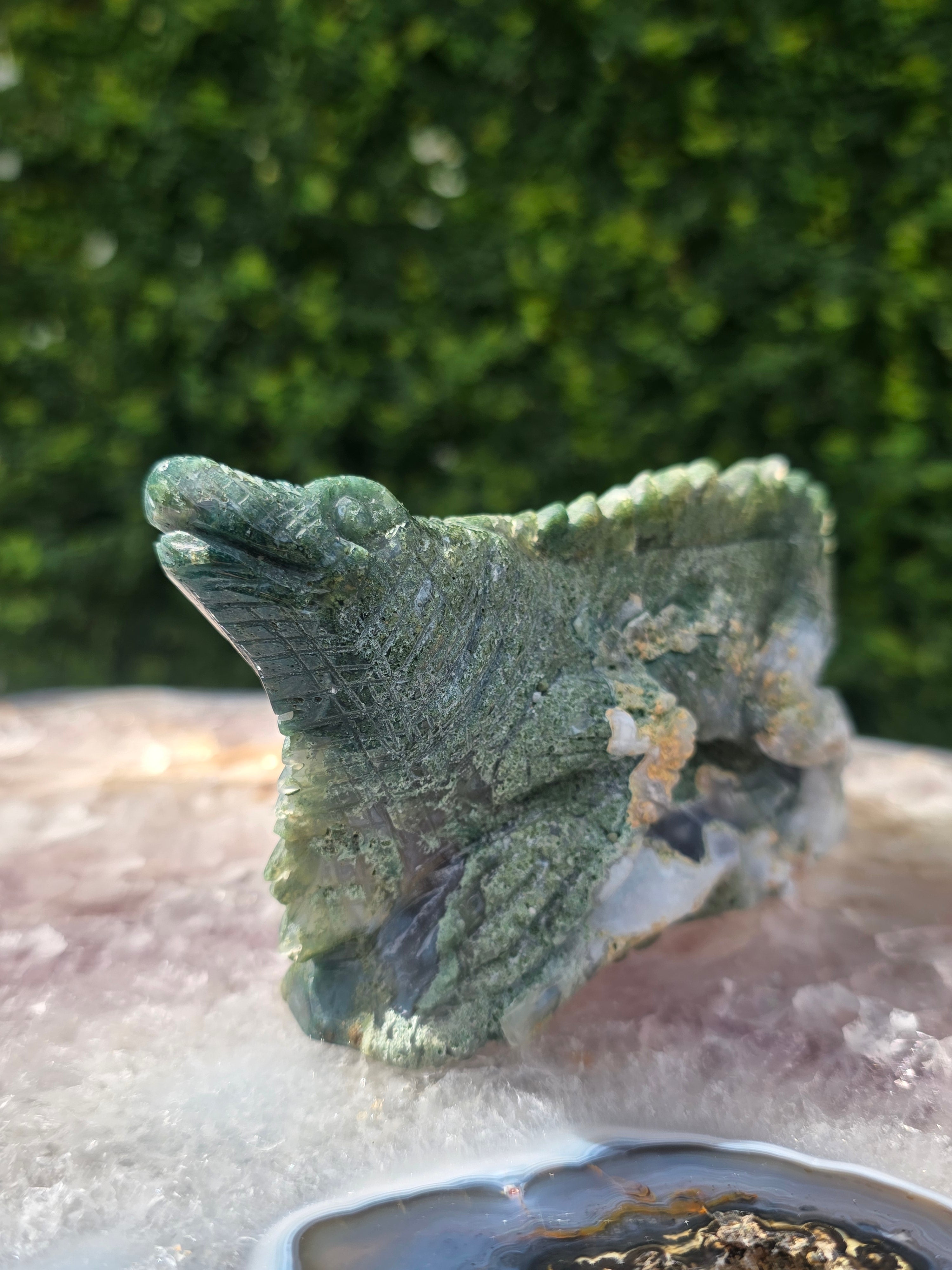 Moss Agate Lizard #7