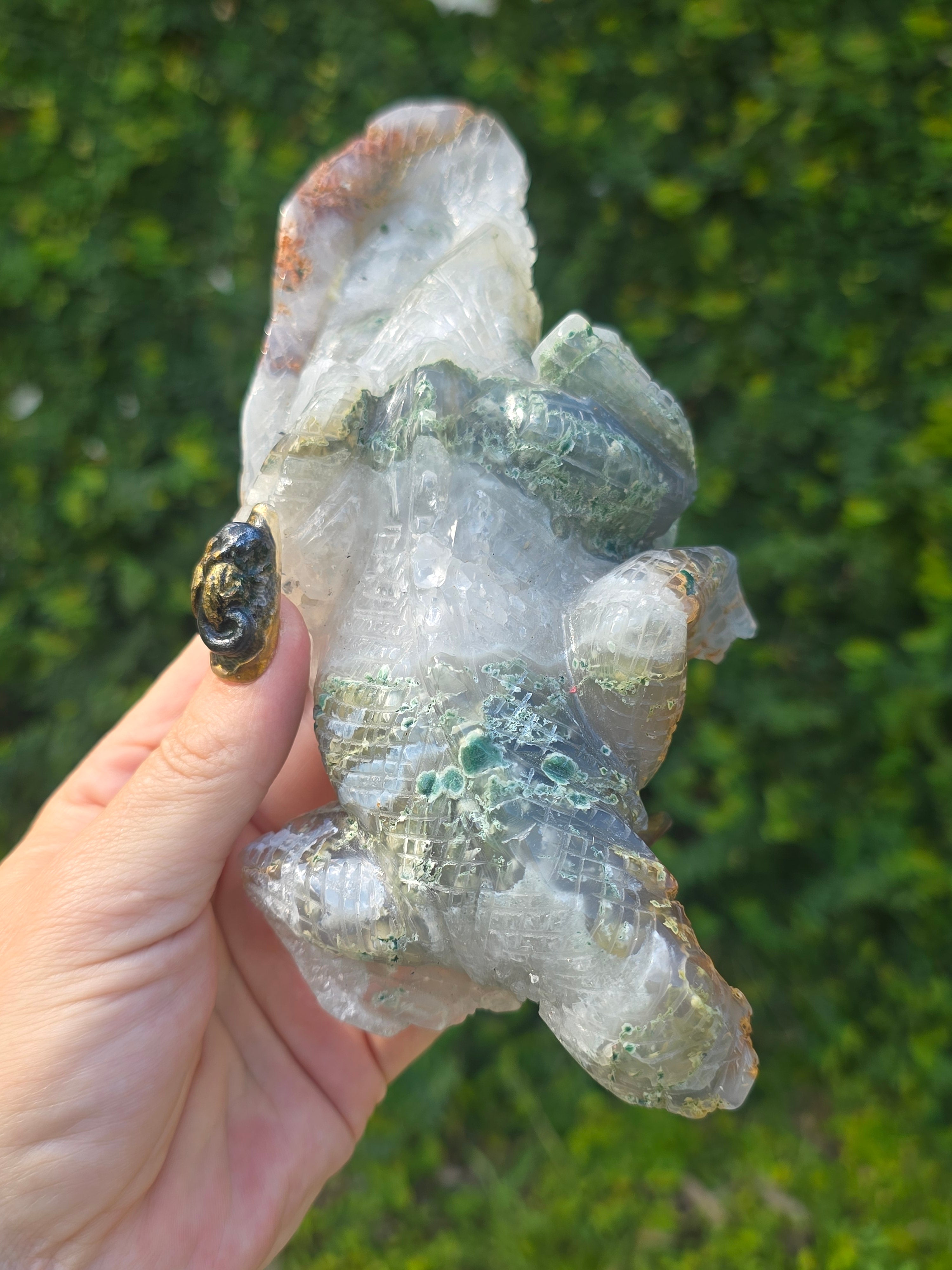 Moss Agate Lizard #1