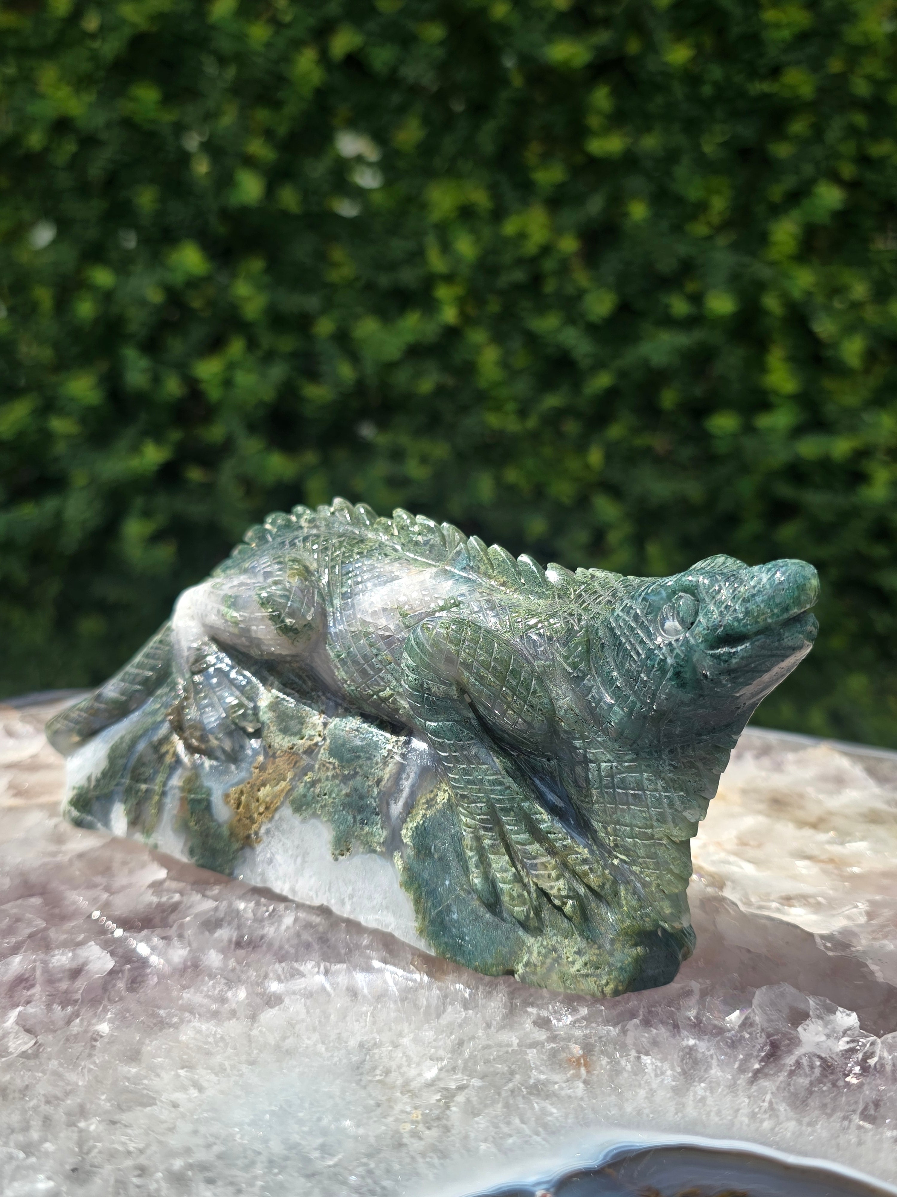 Moss Agate Lizard #7