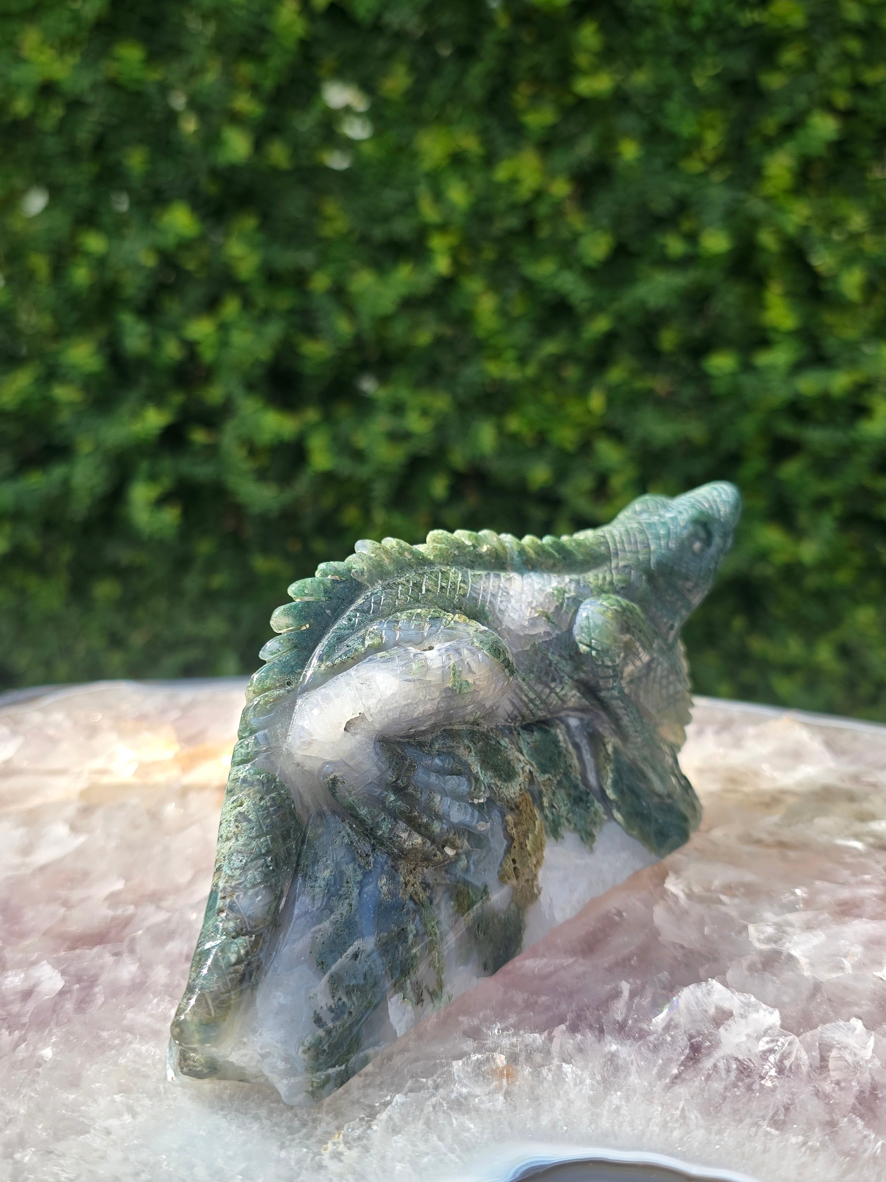 Moss Agate Lizard #7