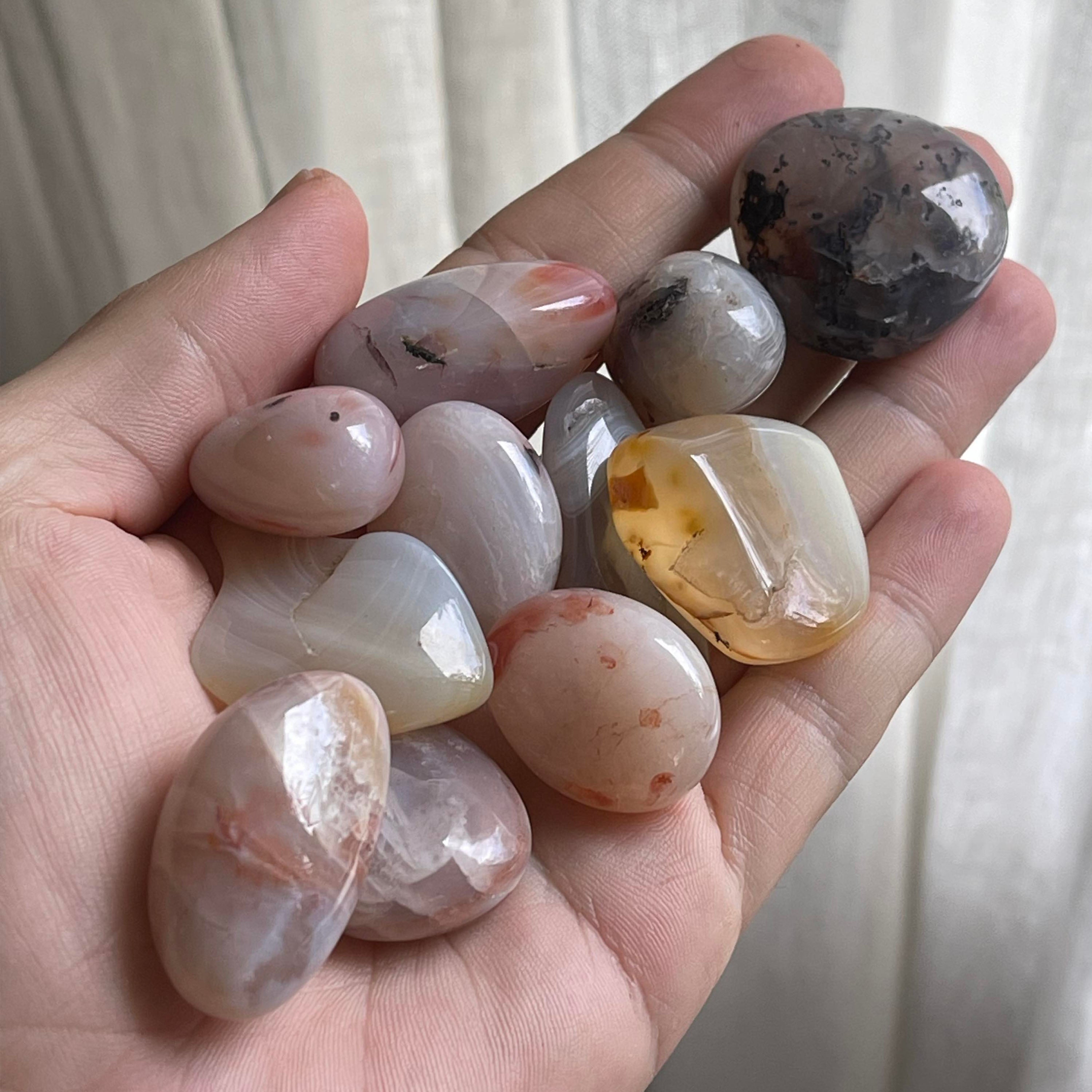 Banded Agate | Tumbled Stones | Australia | Crystal Collection