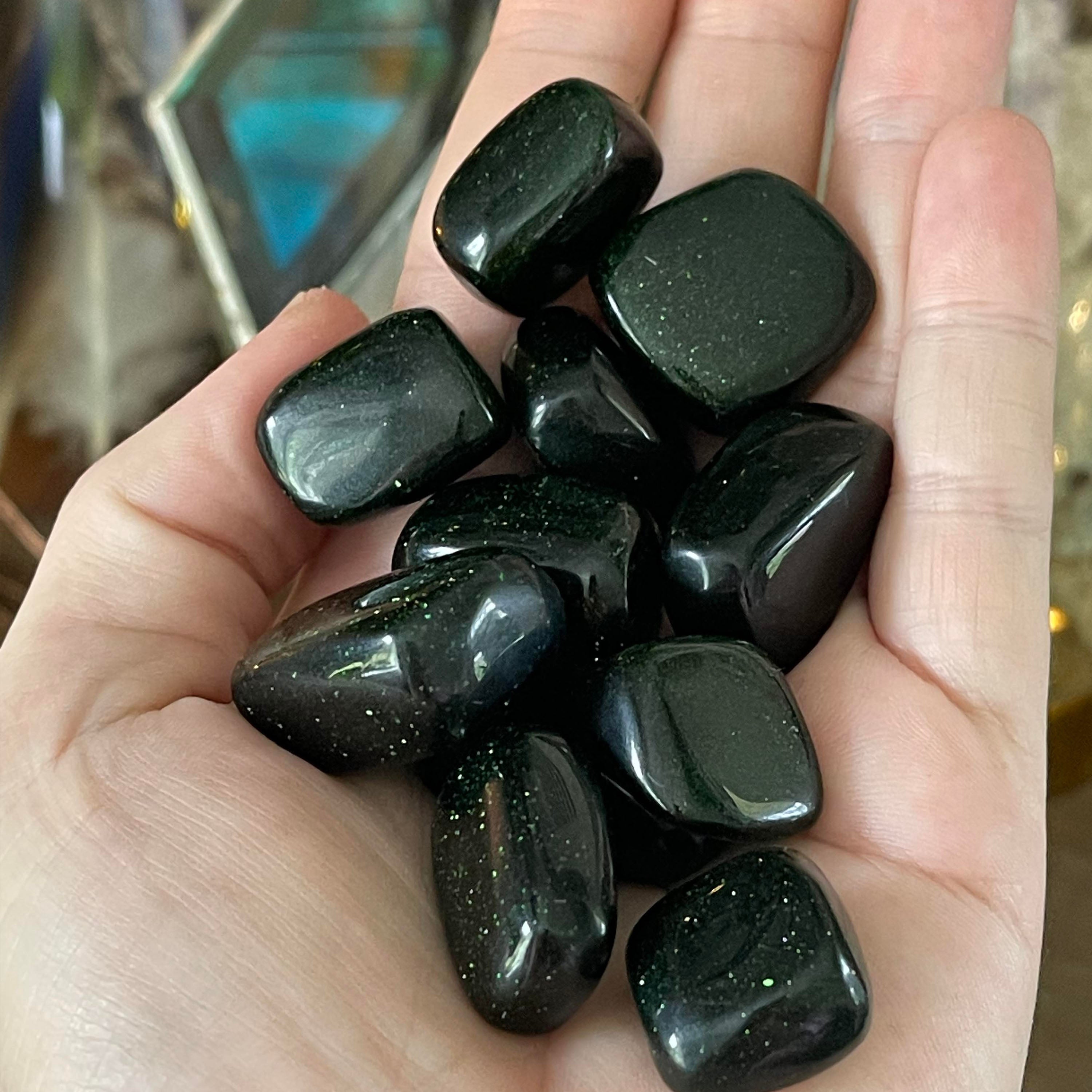 Green Obsidian | Tumbled Stones | Australia | Crystal Collection