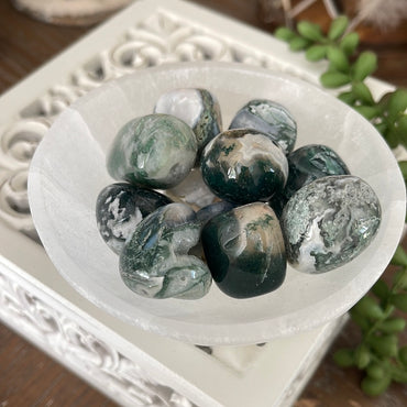 Moss Agate | Tumbled Stones | Australia | Crystal Collection