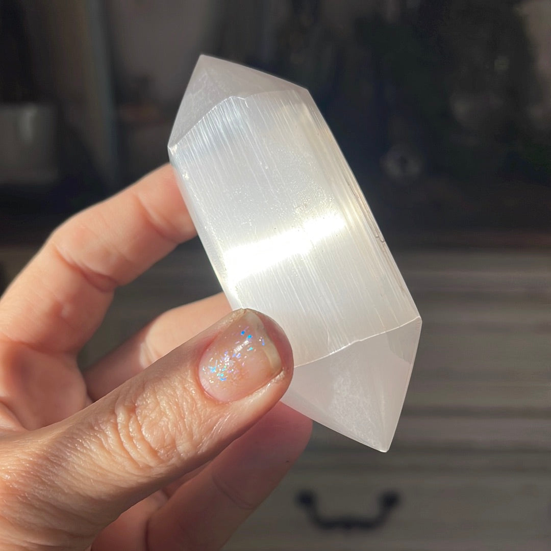 Selenite Double Terminated Crystal