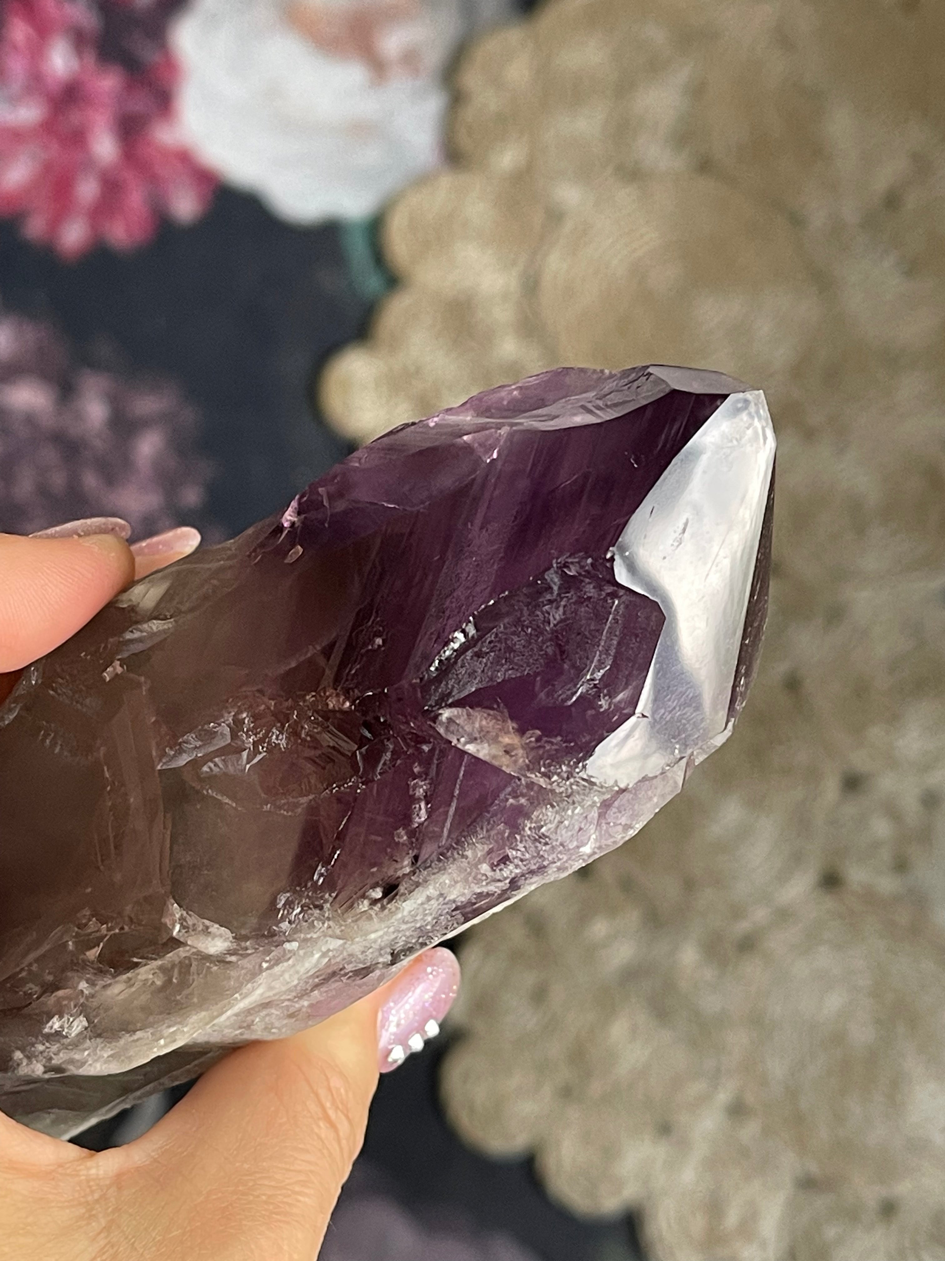 Massive Raw Natural Amethyst Tooth