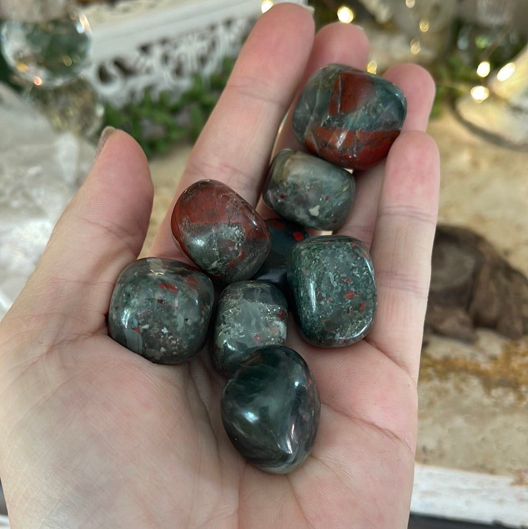 African Blood Jasper Tumbles | Tumbled Stones | Australia | Crystal Collection