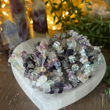 Fluorite Semi-Precious Chip Bracelet