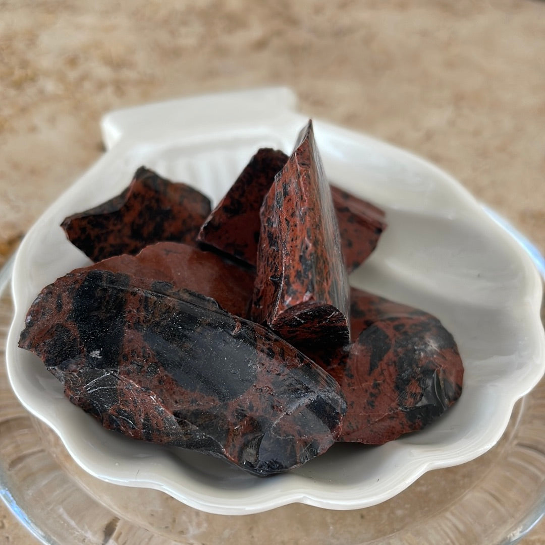Raw Mahogany Obsidian Chunks