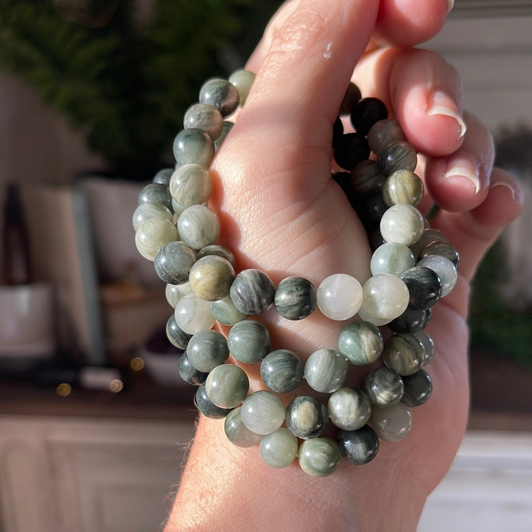 Semi-Precious Round Bead Bracelets | All Stones