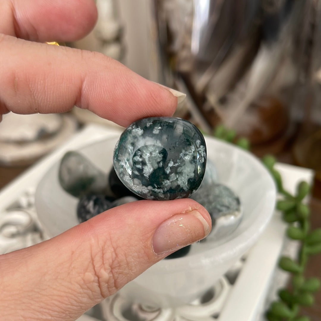Moss Agate | Tumbled Stones | Australia | Crystal Collection