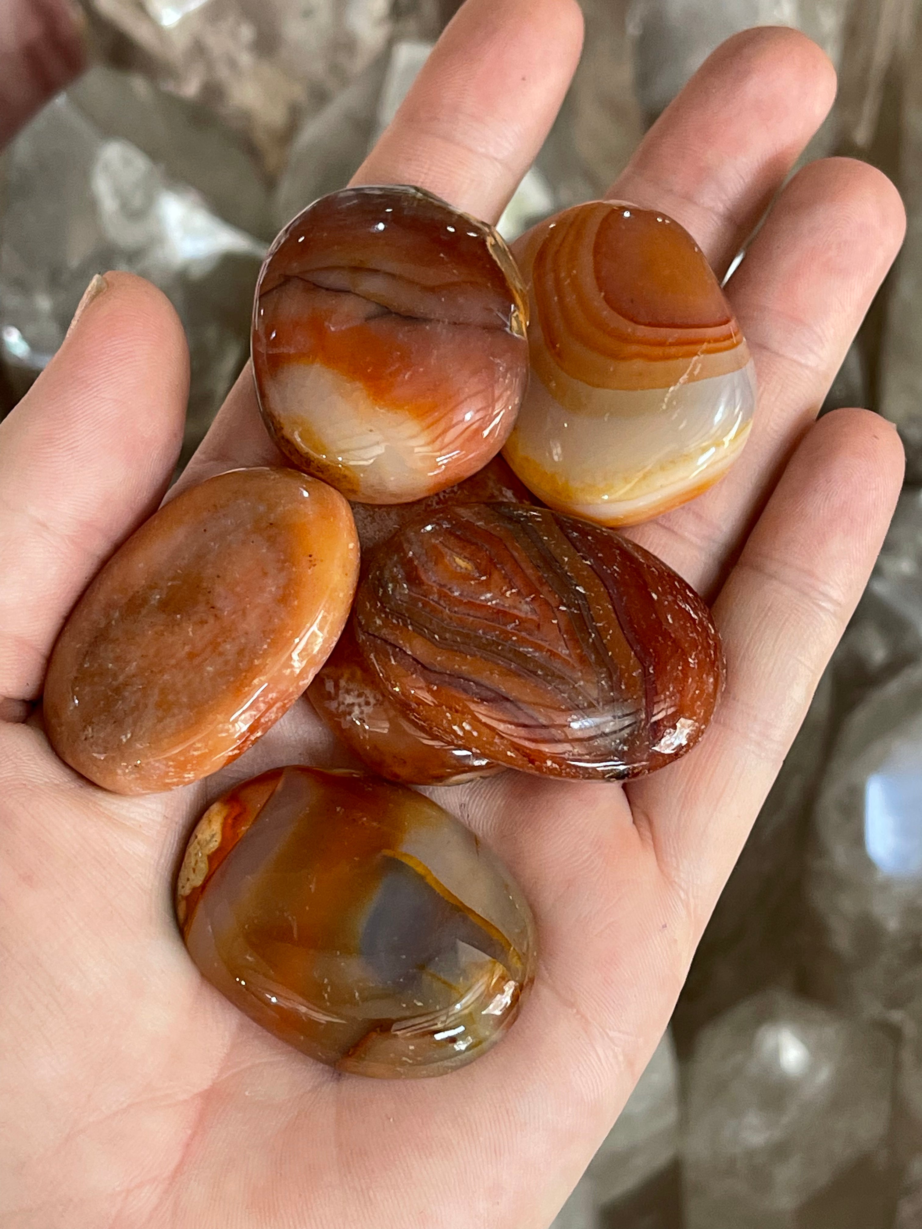 Oval Polished Stones | Big Variety Of Material