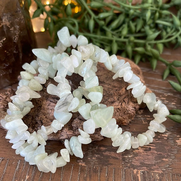 Jade Semi-Precious Chip Bracelet