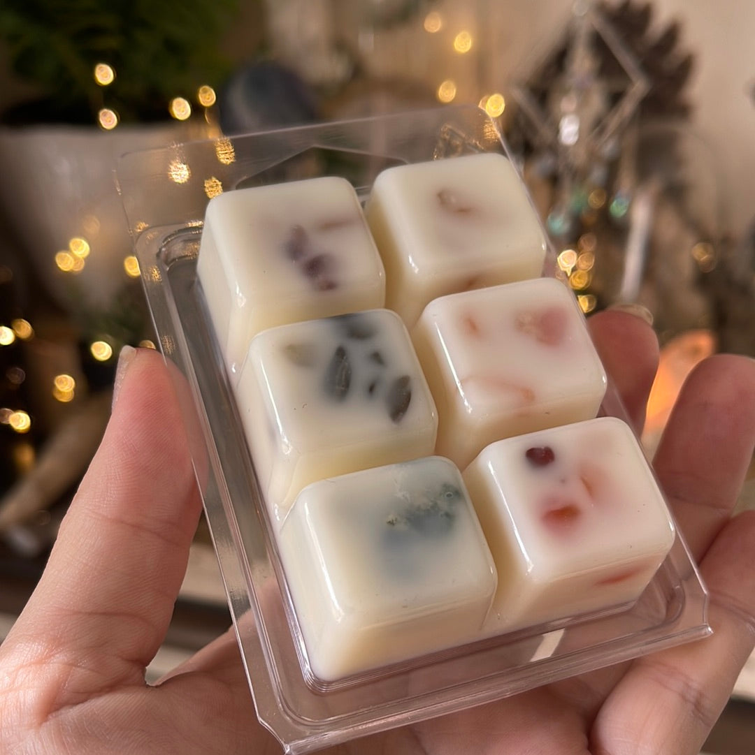 Crystal Infused Candle Wax Melts | Snap Bar