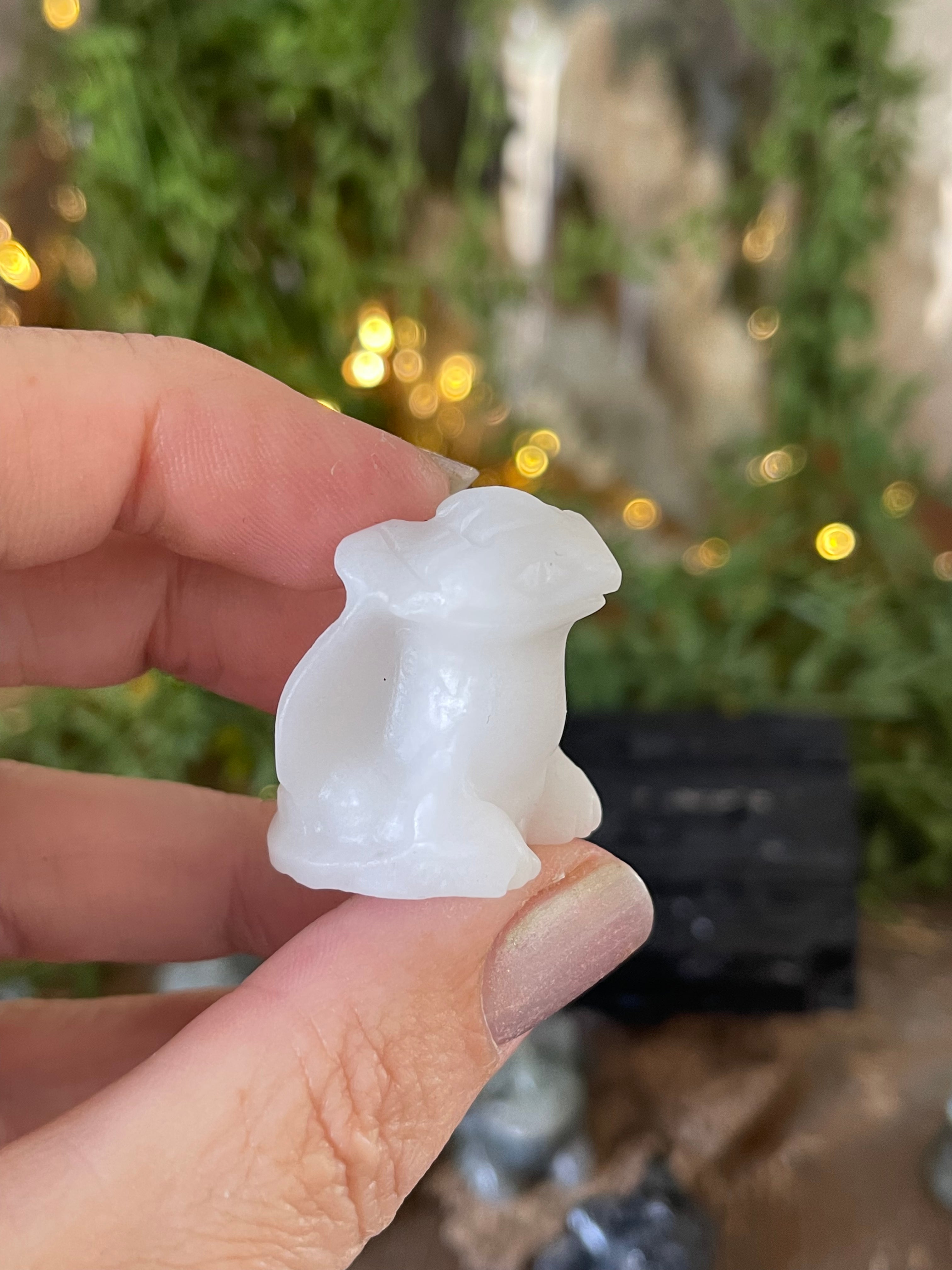 Small Toothless Crystal Carving